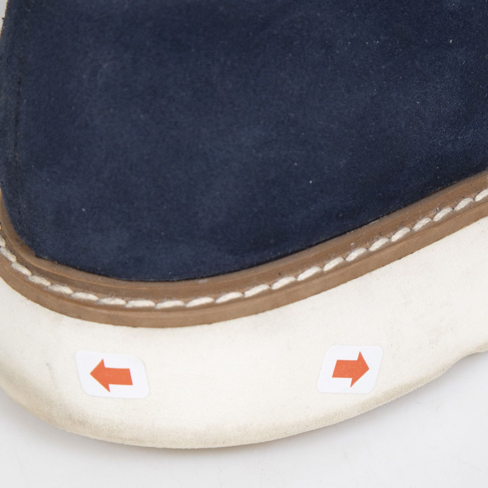 Stella McCartney Navy Vegan Suede Ankle Boots Size US 7 / IT 37 - 9 Thumbnail