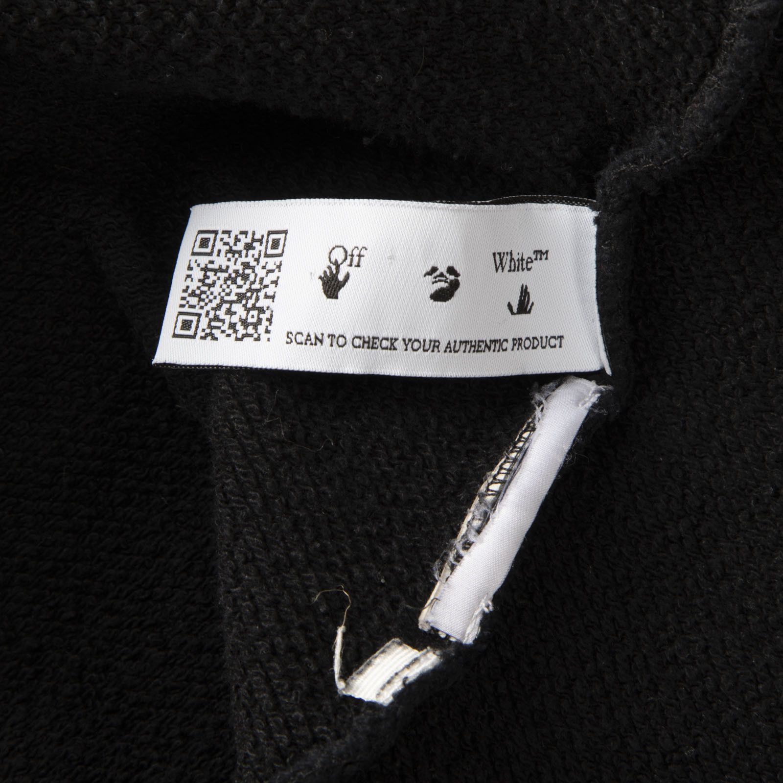 Off-White Black Logo Chain Zip Up Hoodie Size XL / US 12-14 / IT 48-50 - 4 Thumbnail