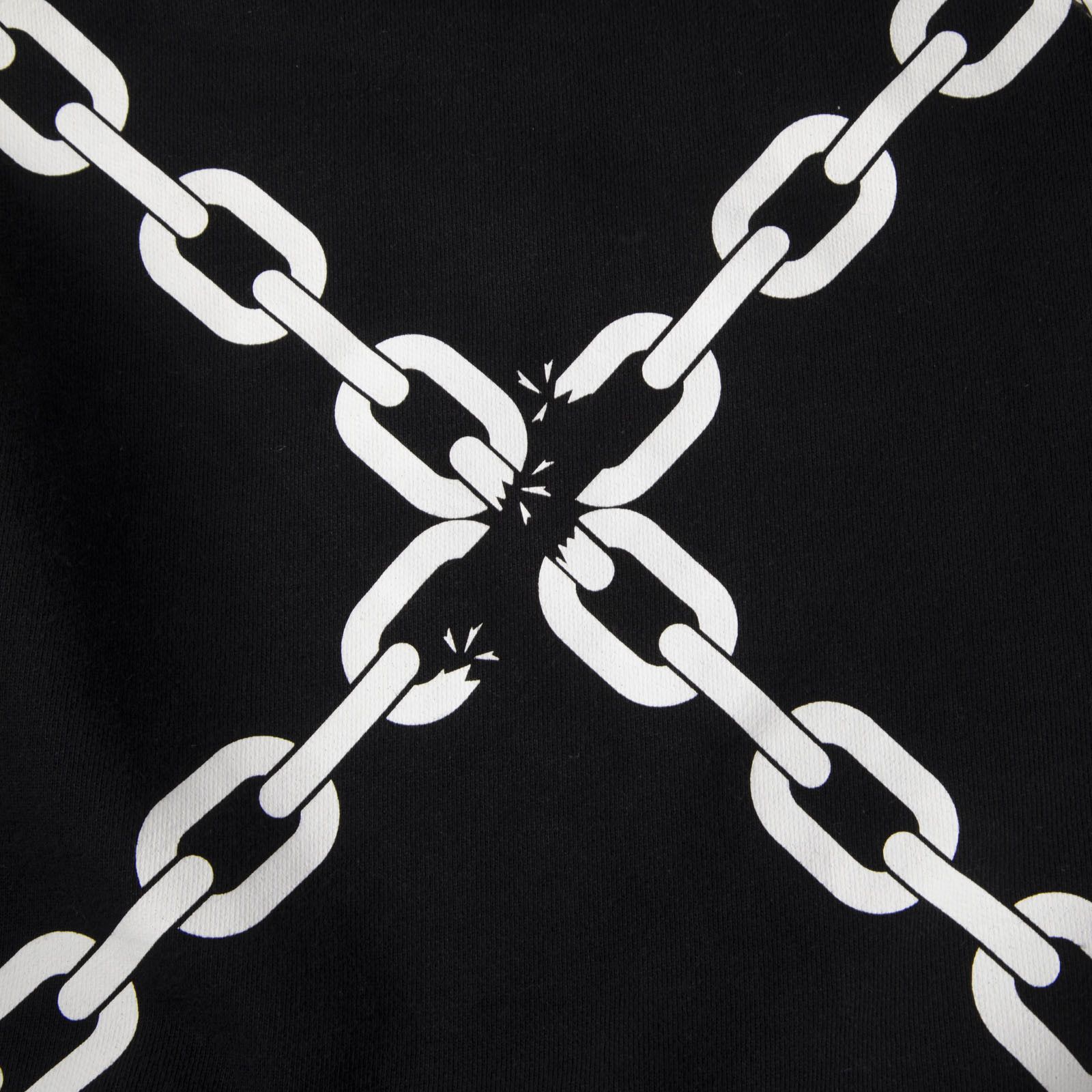 Off-White Black Logo Chain Zip Up Hoodie Size XL / US 12-14 / IT 48-50 - 3 Thumbnail