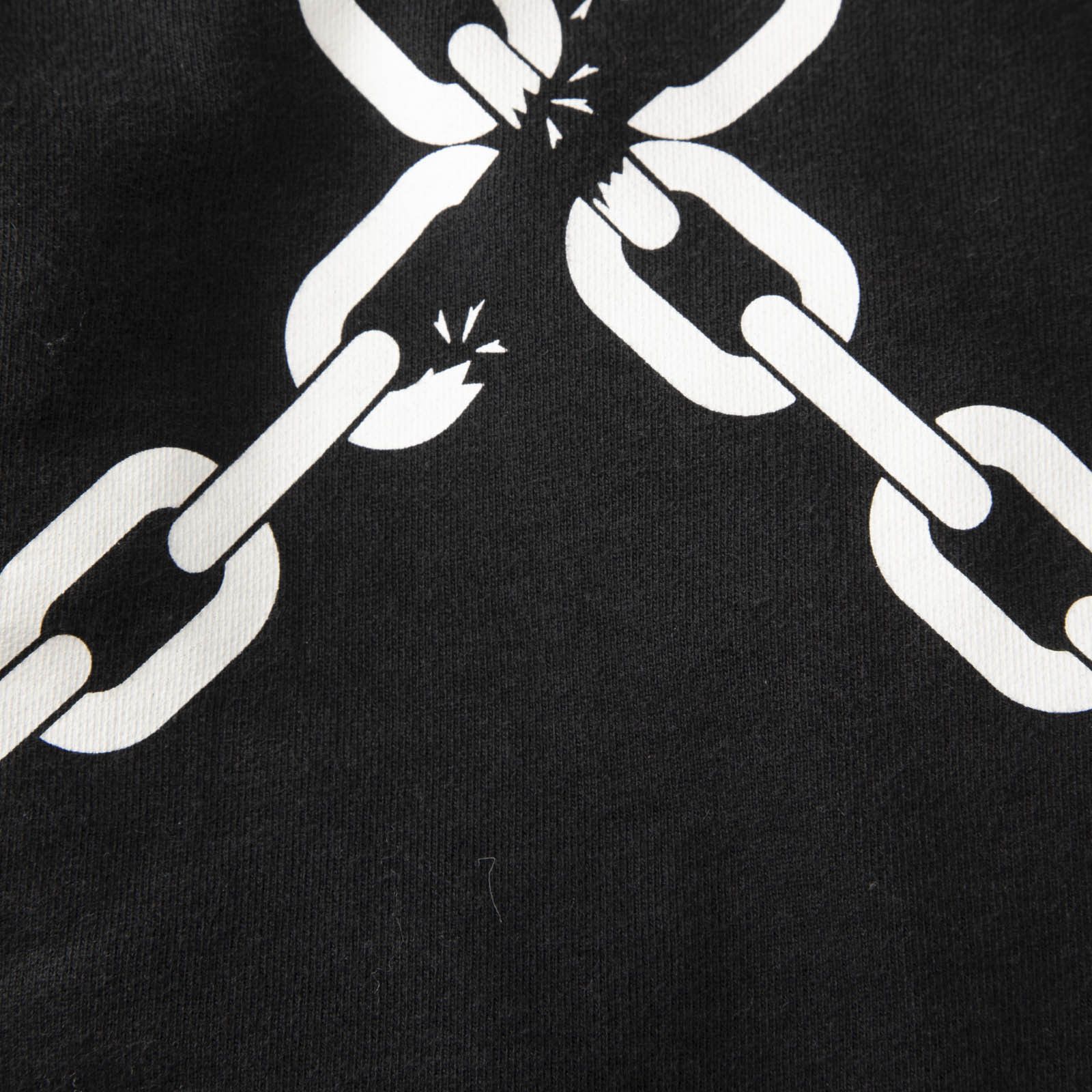 Off-White Black Chain Logo Zip Up Hoodie Size XL / US 12-14 / IT 48-50 - 3 Thumbnail