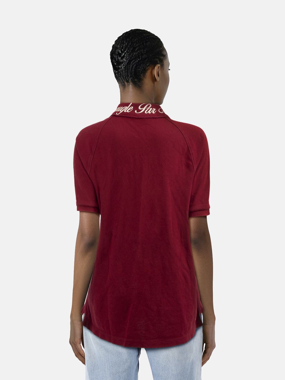 Gucci Red Embroidered Collar Polo T-Shirt Size XL / US 12-14 / IT 48-50 - 2 Thumbnail