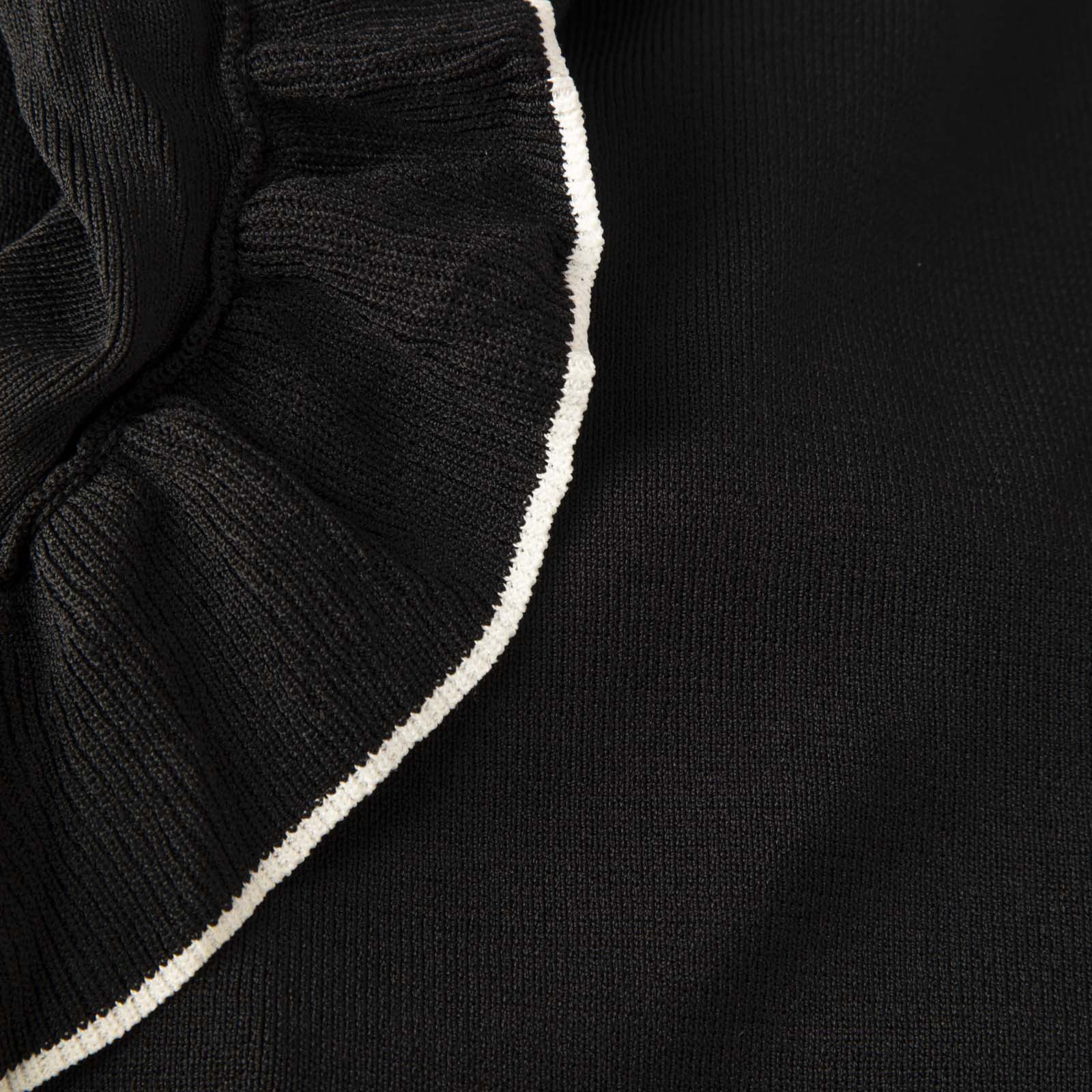 Maje Black Knit Ruffle Sleeves Jumper Size S / US 4 / IT 40 - 3 Thumbnail