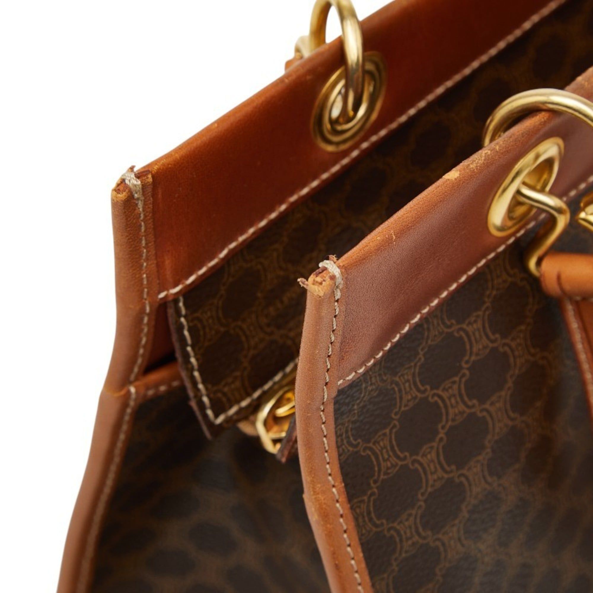 Celine Celine Macadam handbag in brown leather for women. Size ONE SIZE - 12 Thumbnail
