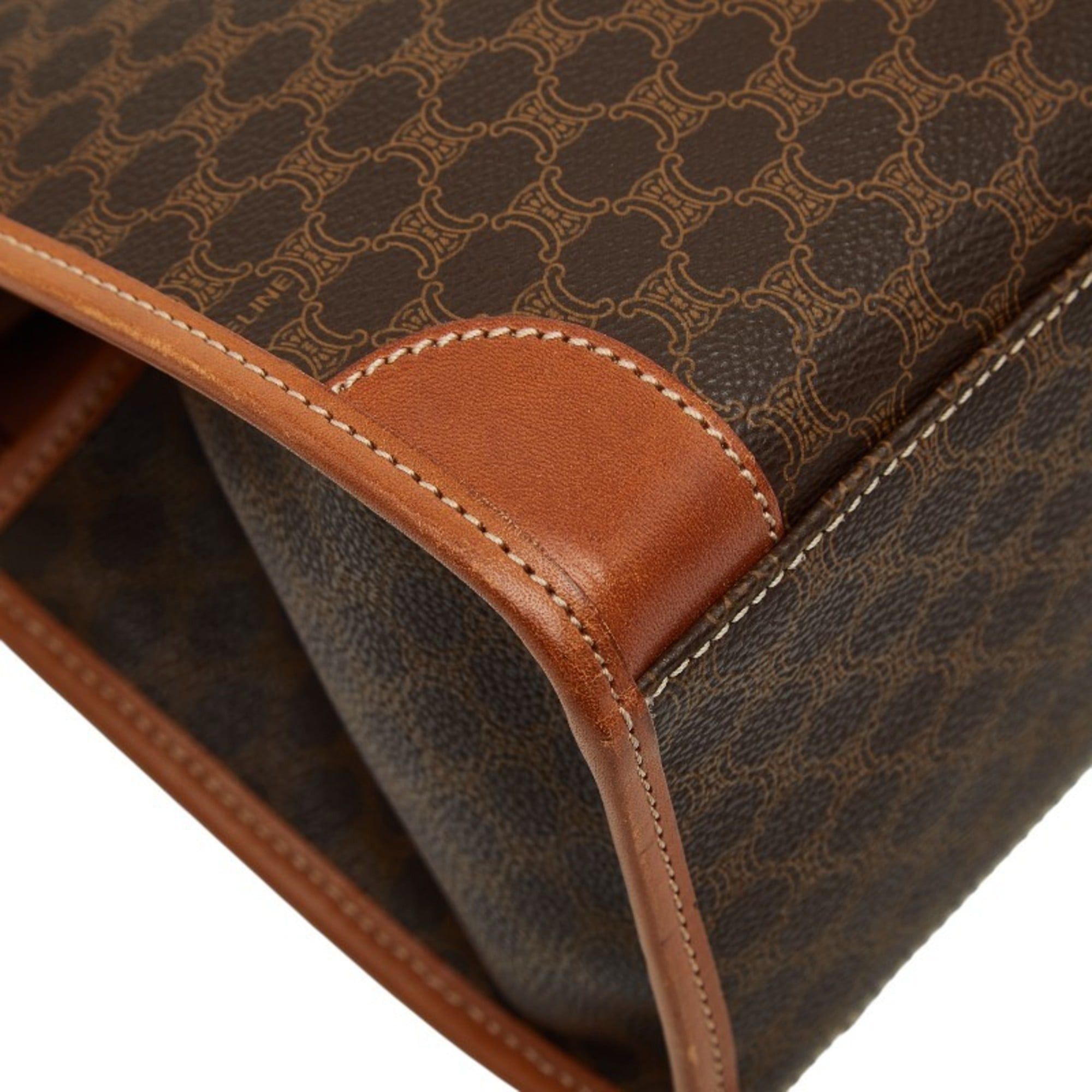 Celine Celine Macadam handbag in brown leather for women. Size ONE SIZE - 7 Thumbnail