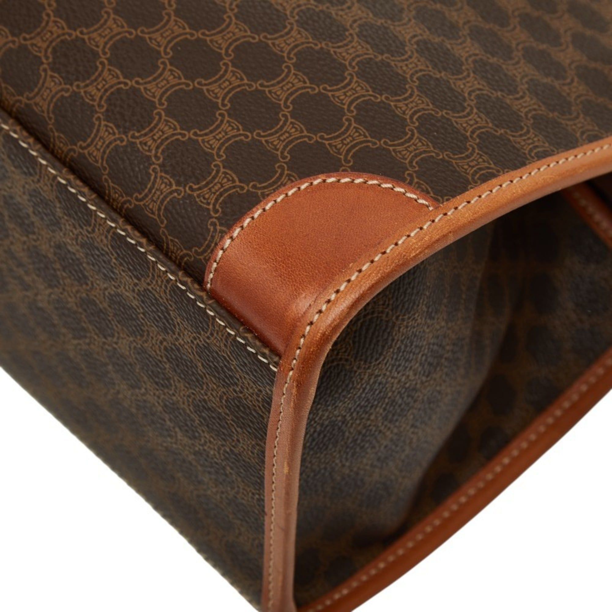 Celine Celine Macadam handbag in brown leather for women. Size ONE SIZE - 4 Thumbnail