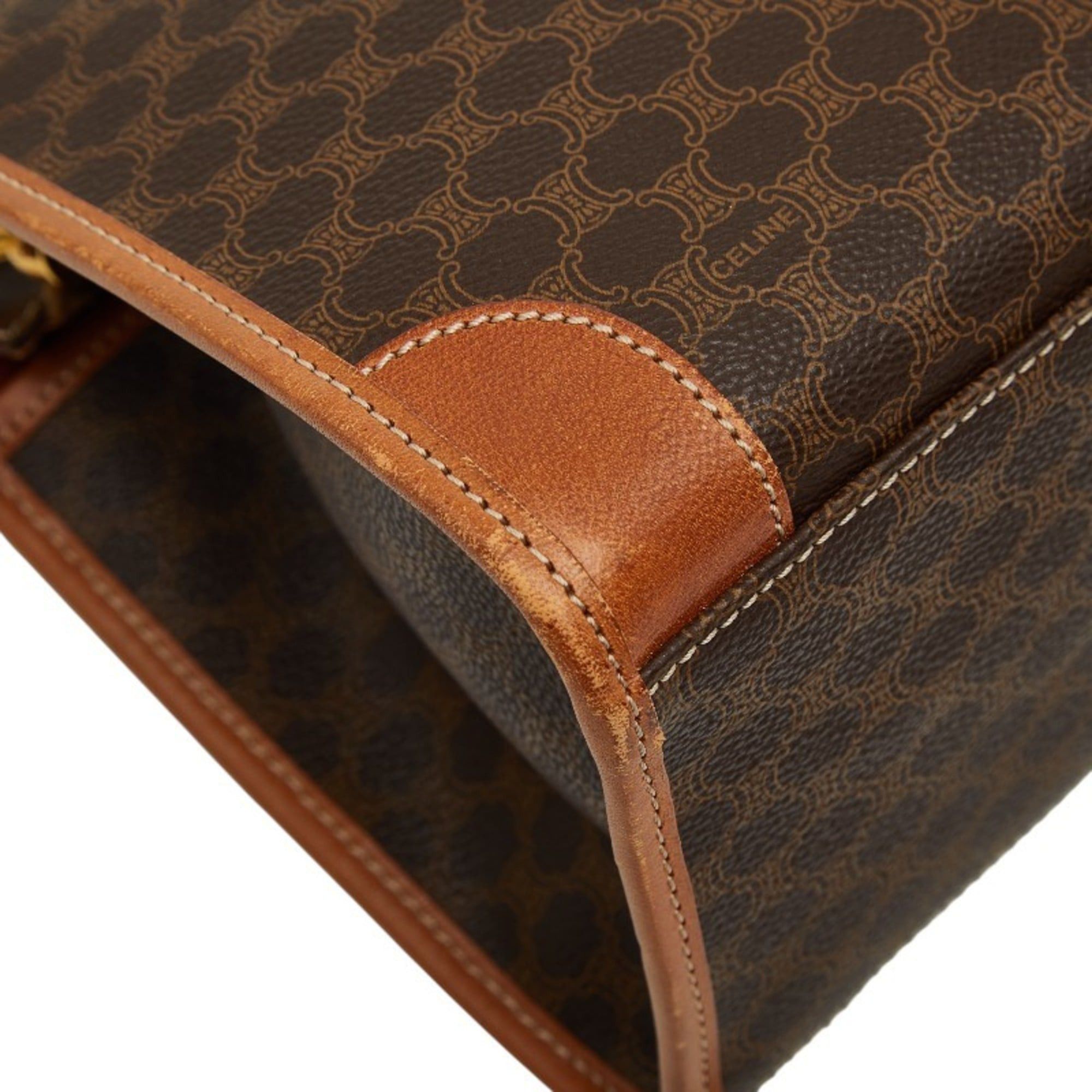 Celine Celine Macadam handbag in brown leather for women. Size ONE SIZE - 5 Thumbnail