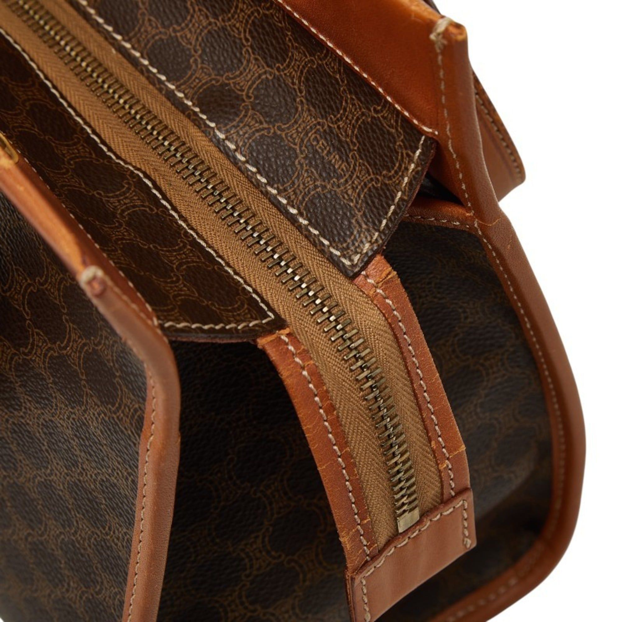 Celine Celine Macadam handbag in brown leather for women. Size ONE SIZE - 11 Thumbnail