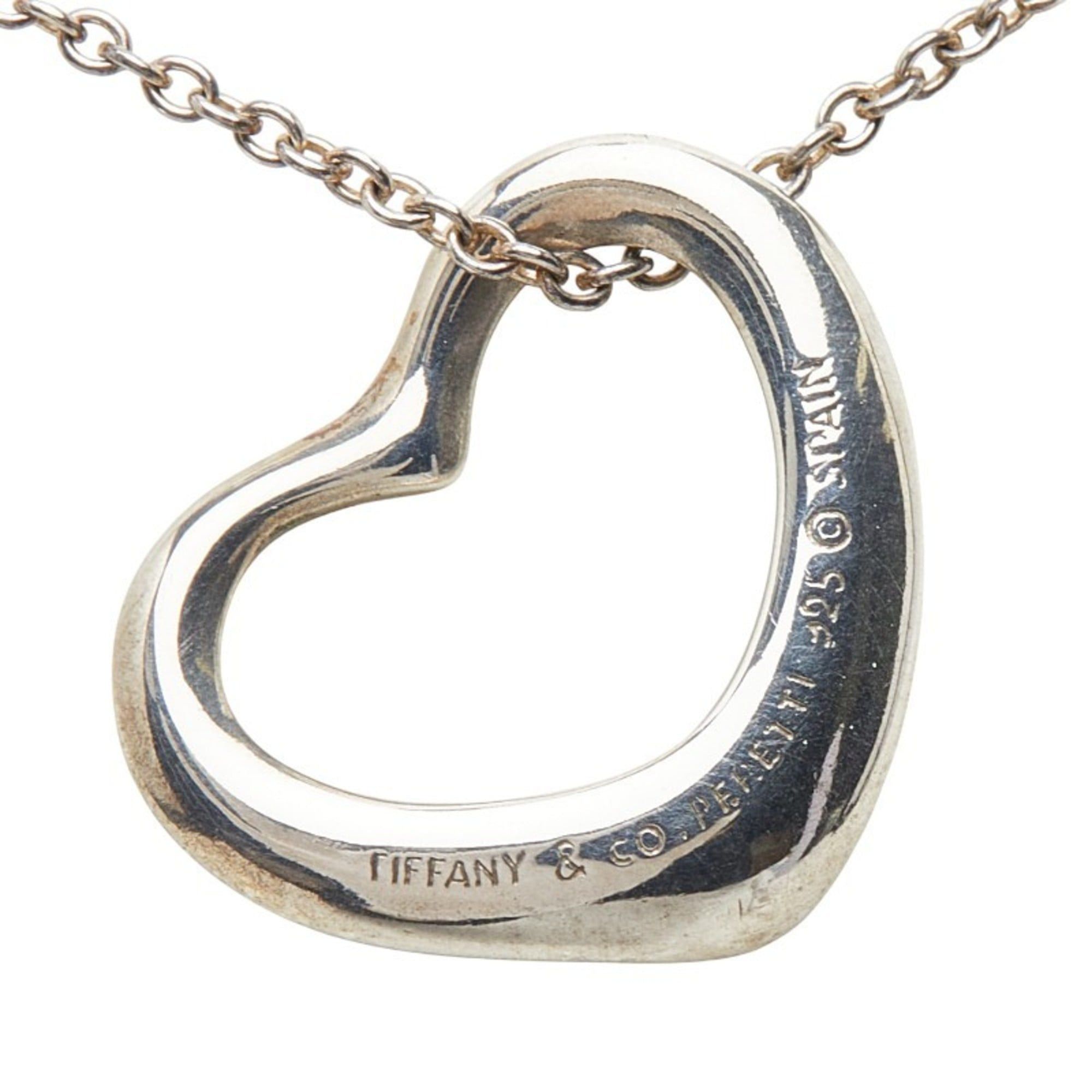 Tiffany & Co. Tiffany & Co. Open Heart Necklace in 925 Sterling Silver for Women. Size ONE SIZE - 3 Thumbnail