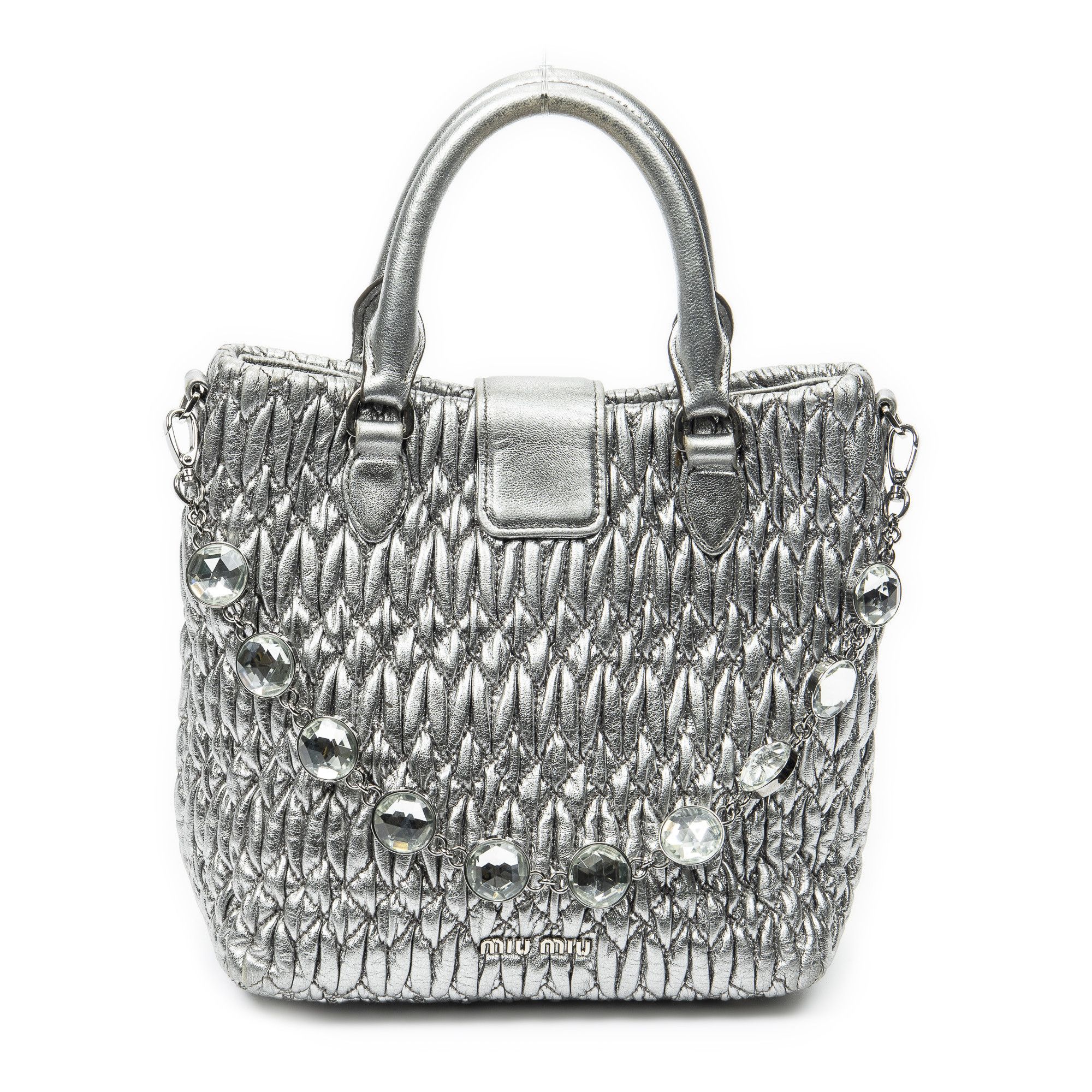 Miu Miu Small Turn Lock Crystal Tote Size ONE SIZE - 5 Thumbnail
