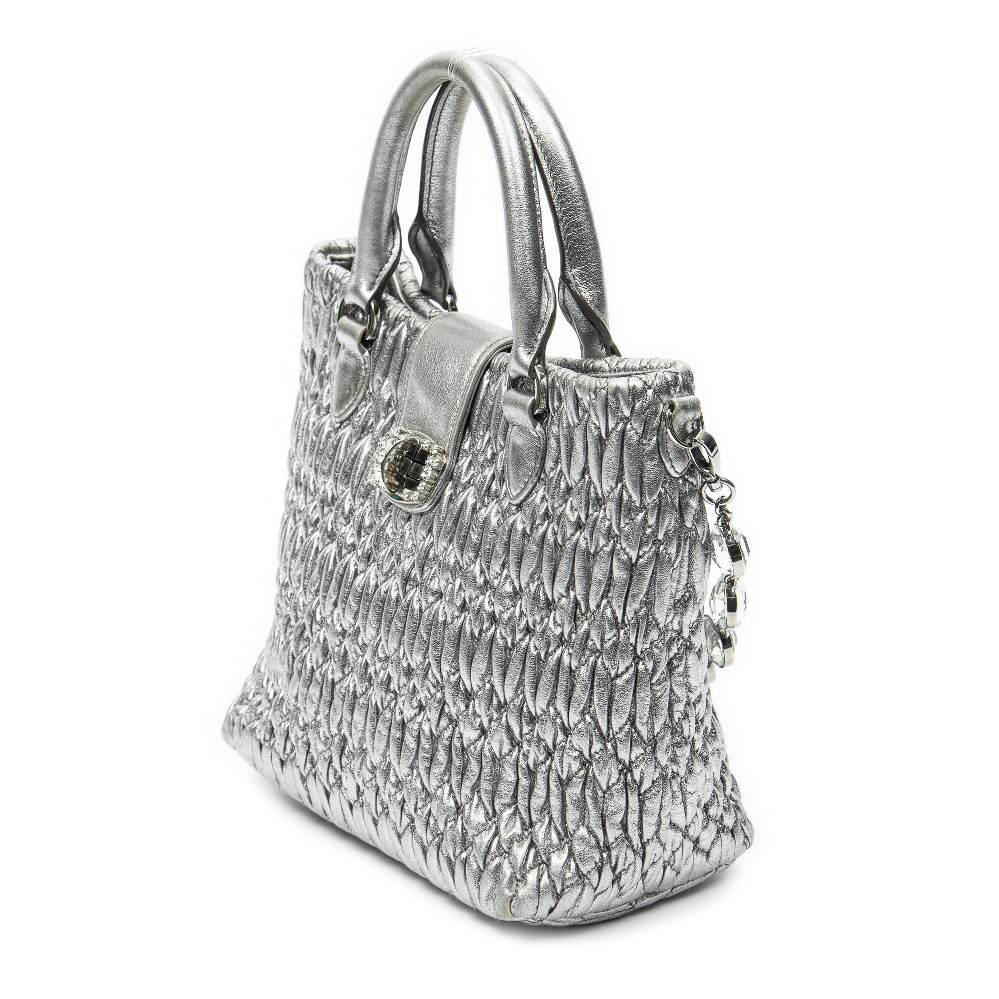 Miu Miu Small Turn Lock Crystal Tote Size ONE SIZE - 2 Thumbnail
