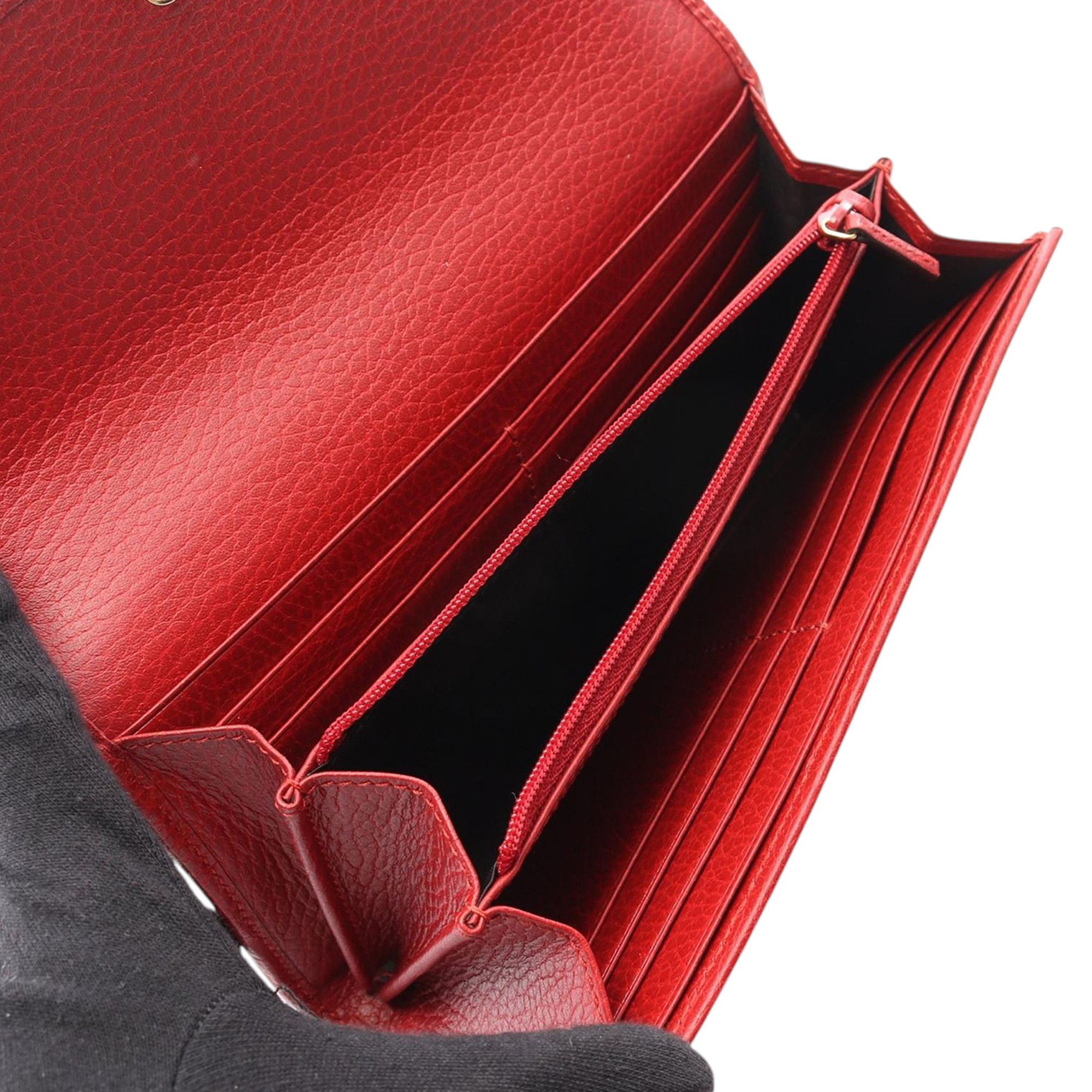 Gucci Gucci GG Marmont Leather Continental Wallet Size ONE SIZE - 3 Thumbnail