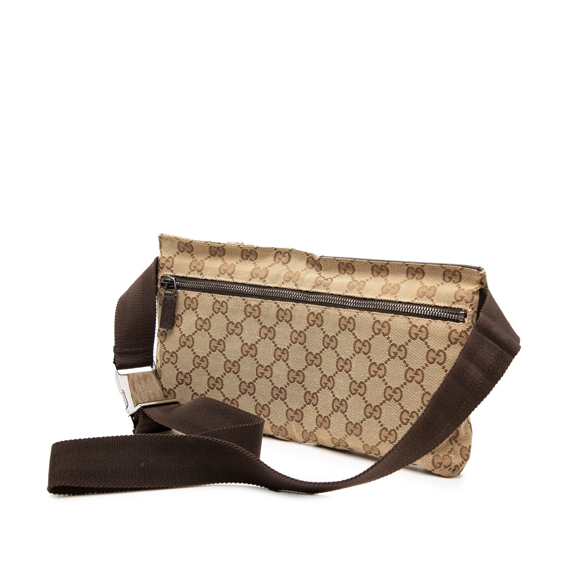 Gucci Gucci GG Canvas Double Pocket Belt Bag Size ONE SIZE - 2 Thumbnail