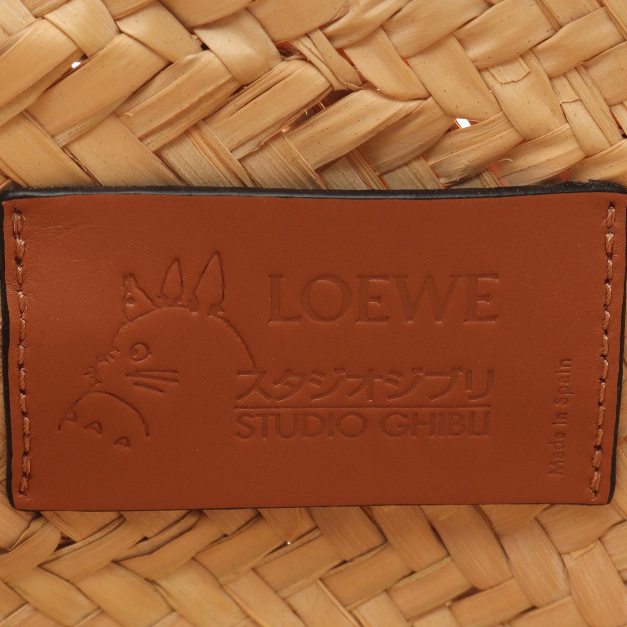 Loewe LOEWE Studio Ghibli My Neighbor Totoro Small Raffia Dust Bunnies Basket Tote Size ONE SIZE - 4 Thumbnail
