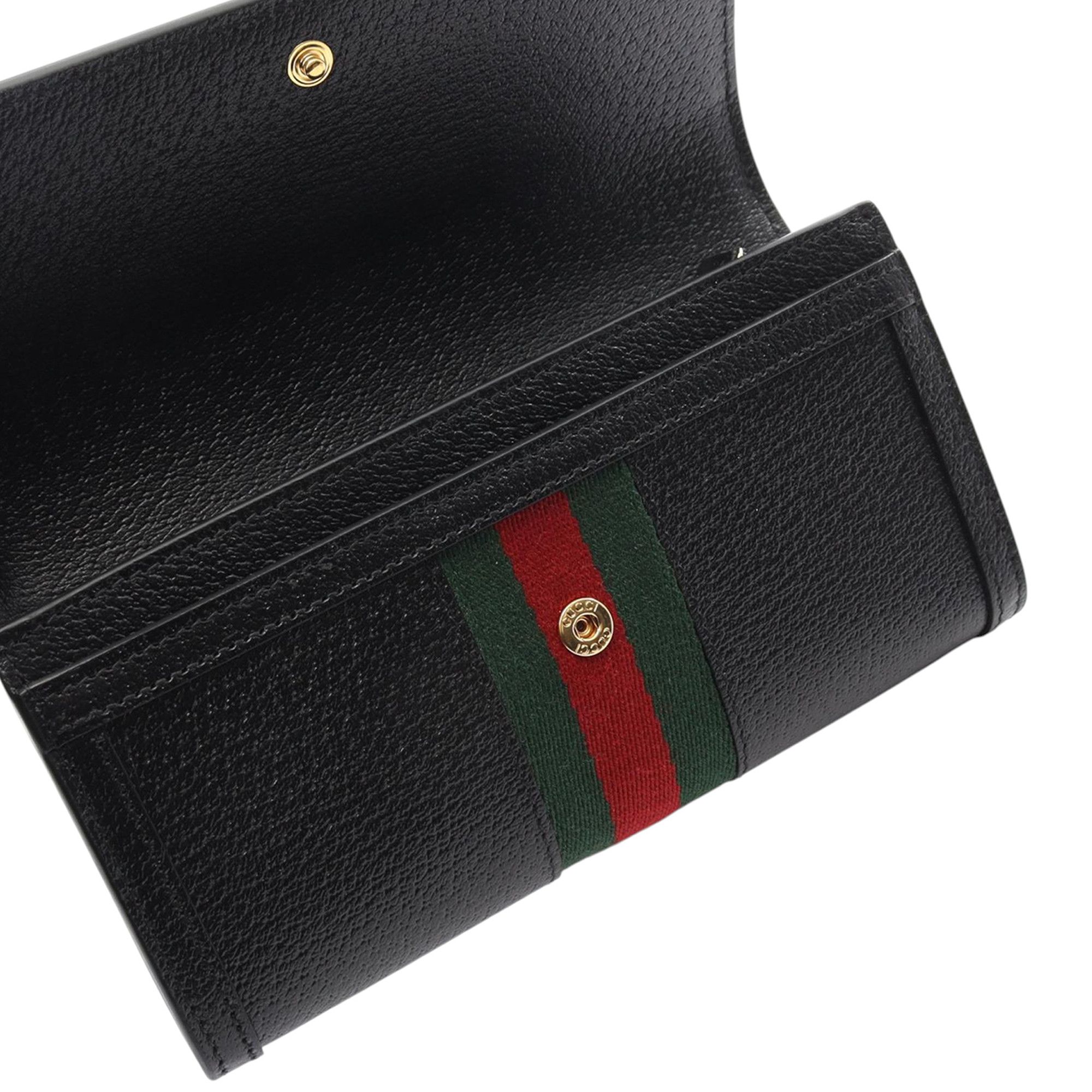 Gucci Gucci Leather Web Ophidia Long Wallet Size ONE SIZE - 4 Thumbnail