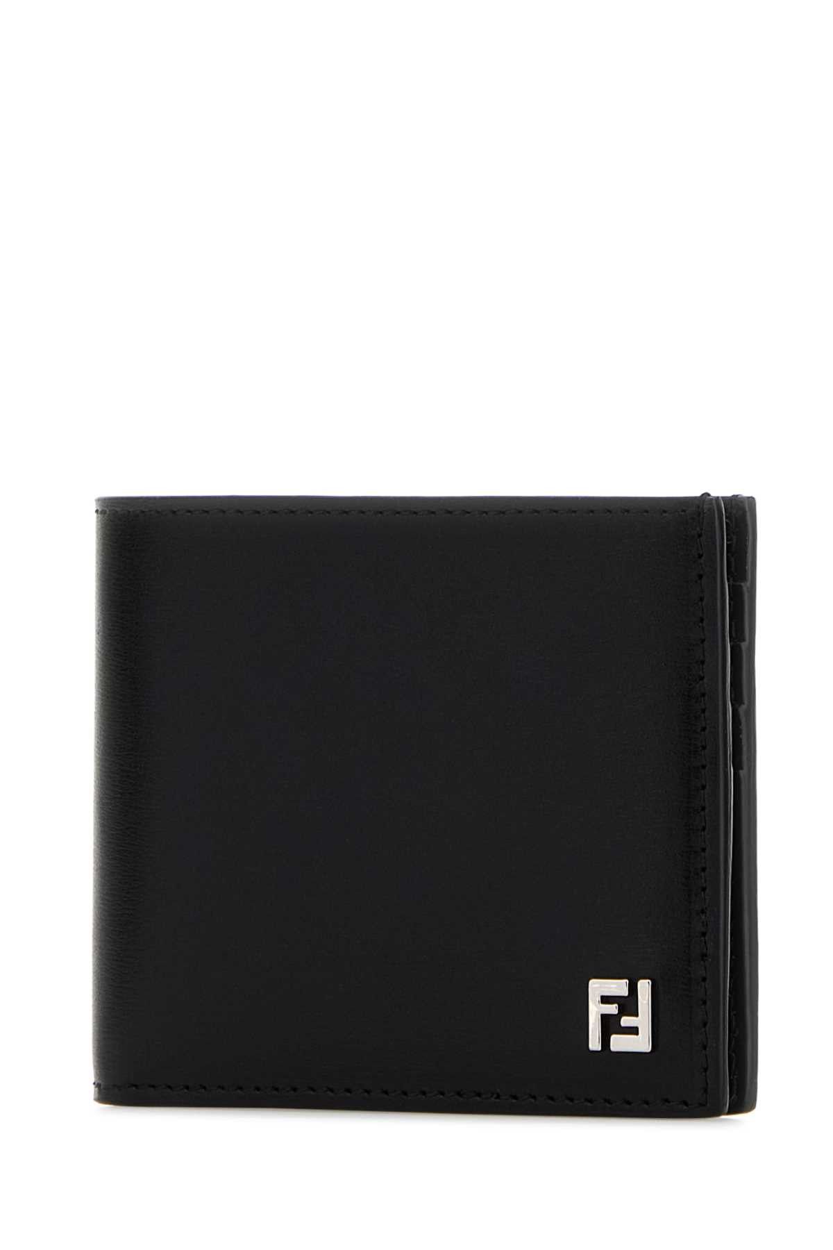 Fendi Black Leather Wallet Size ONE SIZE - 2 Thumbnail