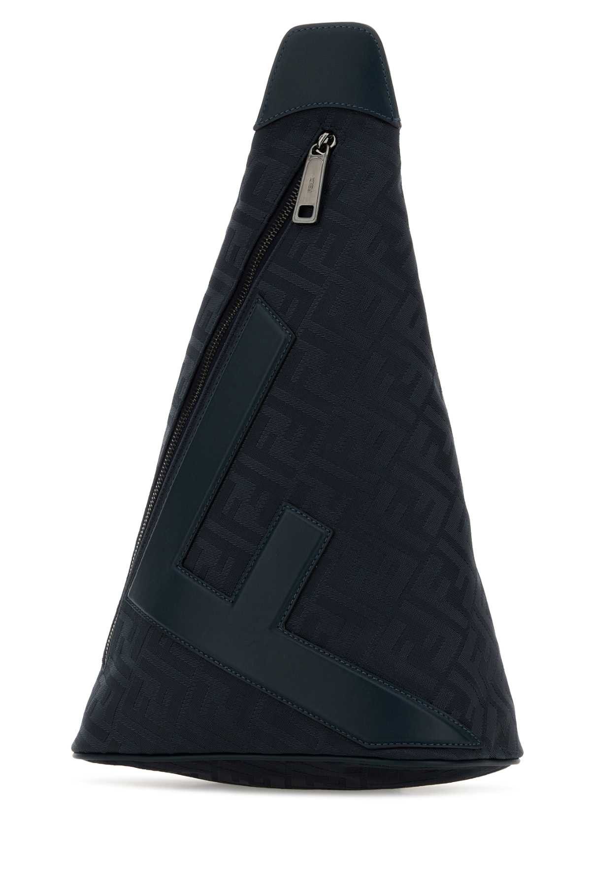Fendi Midnight Blue Canvas Fendi Cono Backpack Size ONE SIZE - 2 Thumbnail