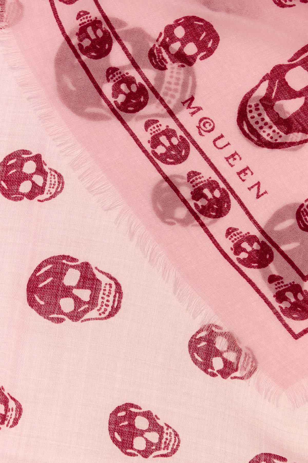 Alexander McQueen Printed Chiffon Foulard Size ONE SIZE - 2 Thumbnail