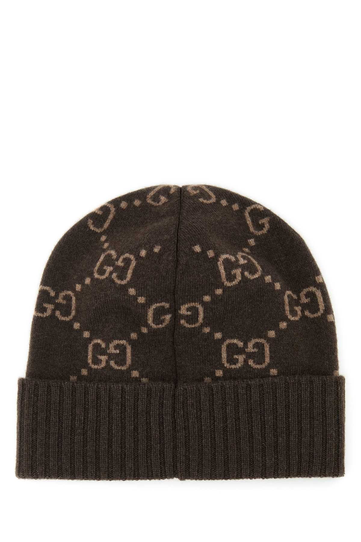 Gucci Embroidered Cashmere Beanie Hat Size ONE SIZE - 2 Thumbnail