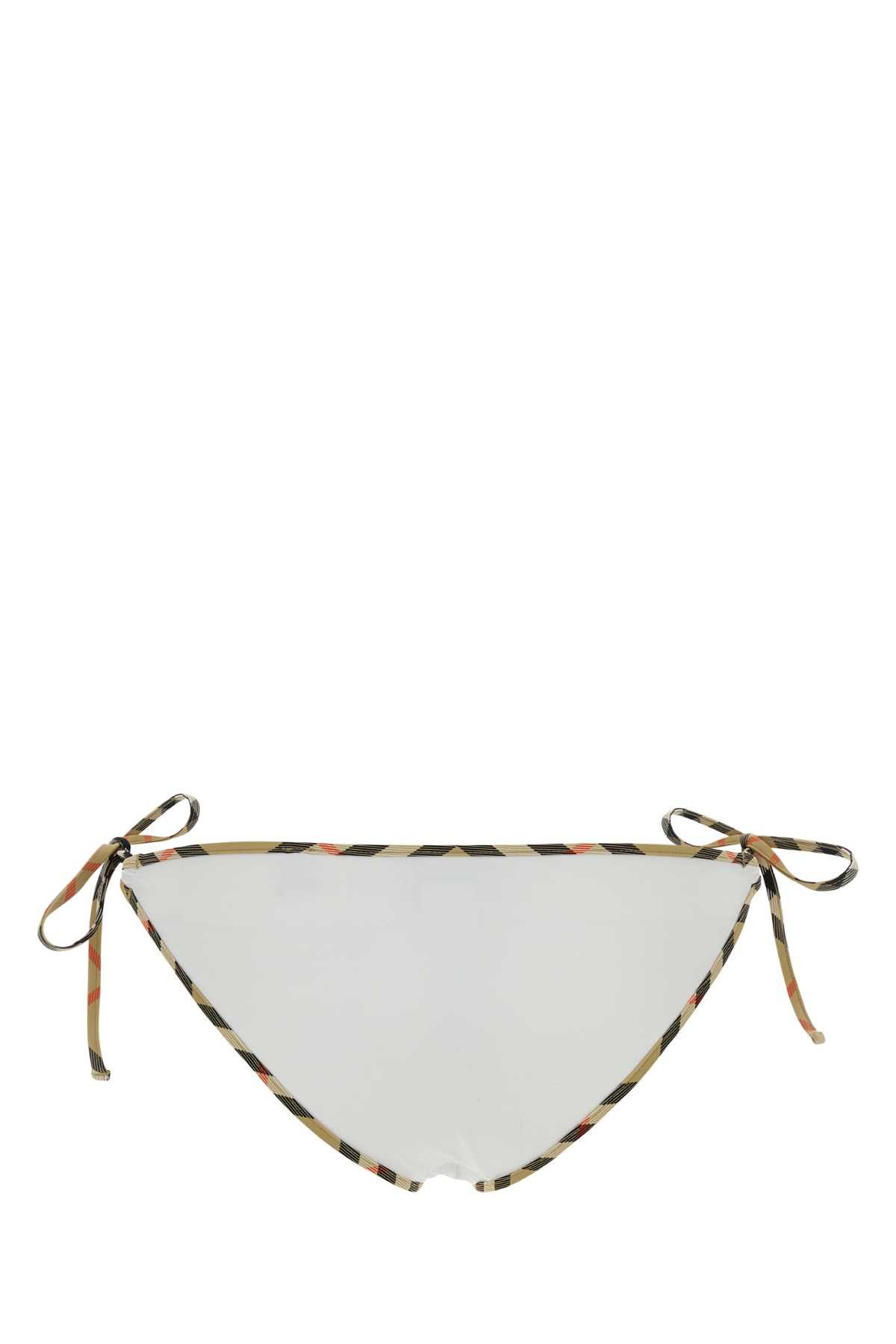 Burberry White Stretch Nylon Bikini Bottom Size M / US 6-8 / IT 42-44 - 2 Thumbnail