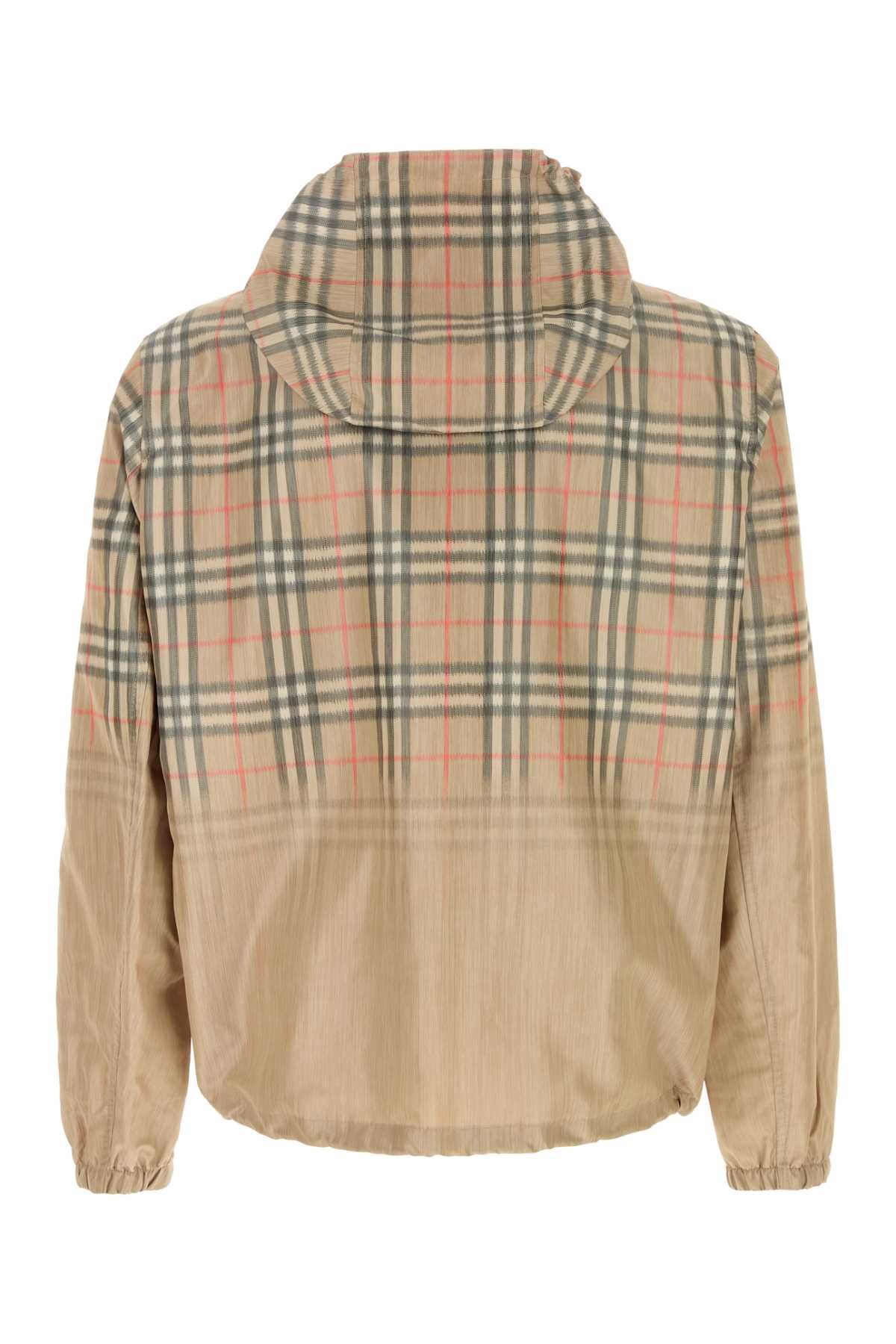 Burberry Printed Viscose Blend Bomber Jacket Size US XL / EU 56 / 4 - 2 Thumbnail