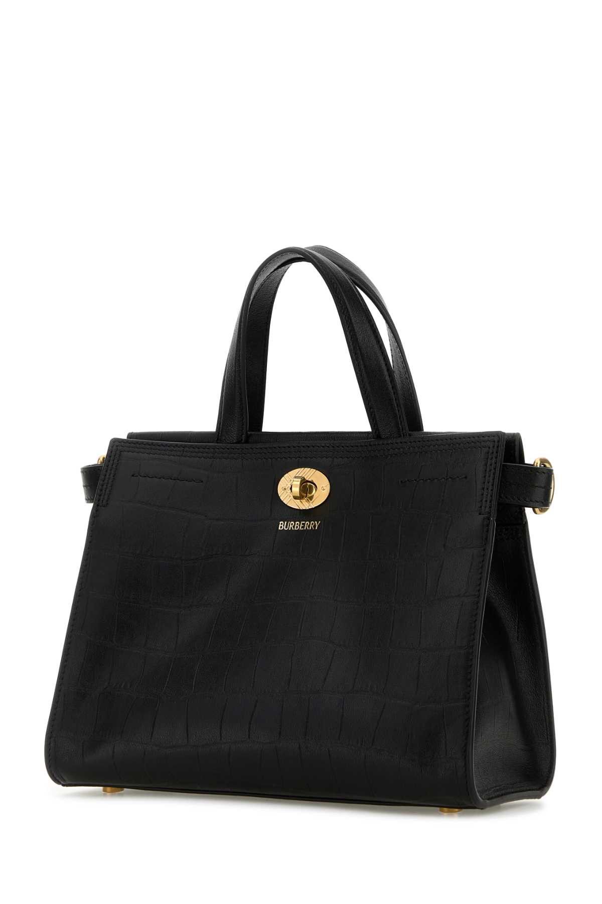 Burberry Black Leather Mini Cotswolds Handbag Size ONE SIZE - 2 Thumbnail