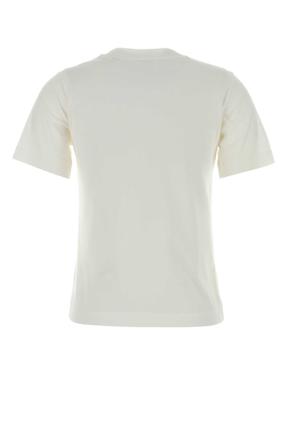Burberry White Cotton T-Shirt Size M / US 6-8 / IT 42-44 - 2 Thumbnail