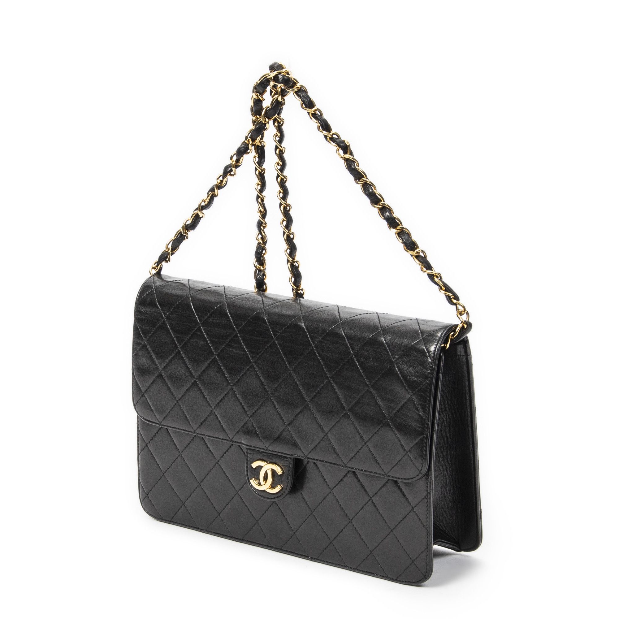 Chanel Vintage Push Lock Straight Flap Size ONE SIZE - 2 Thumbnail