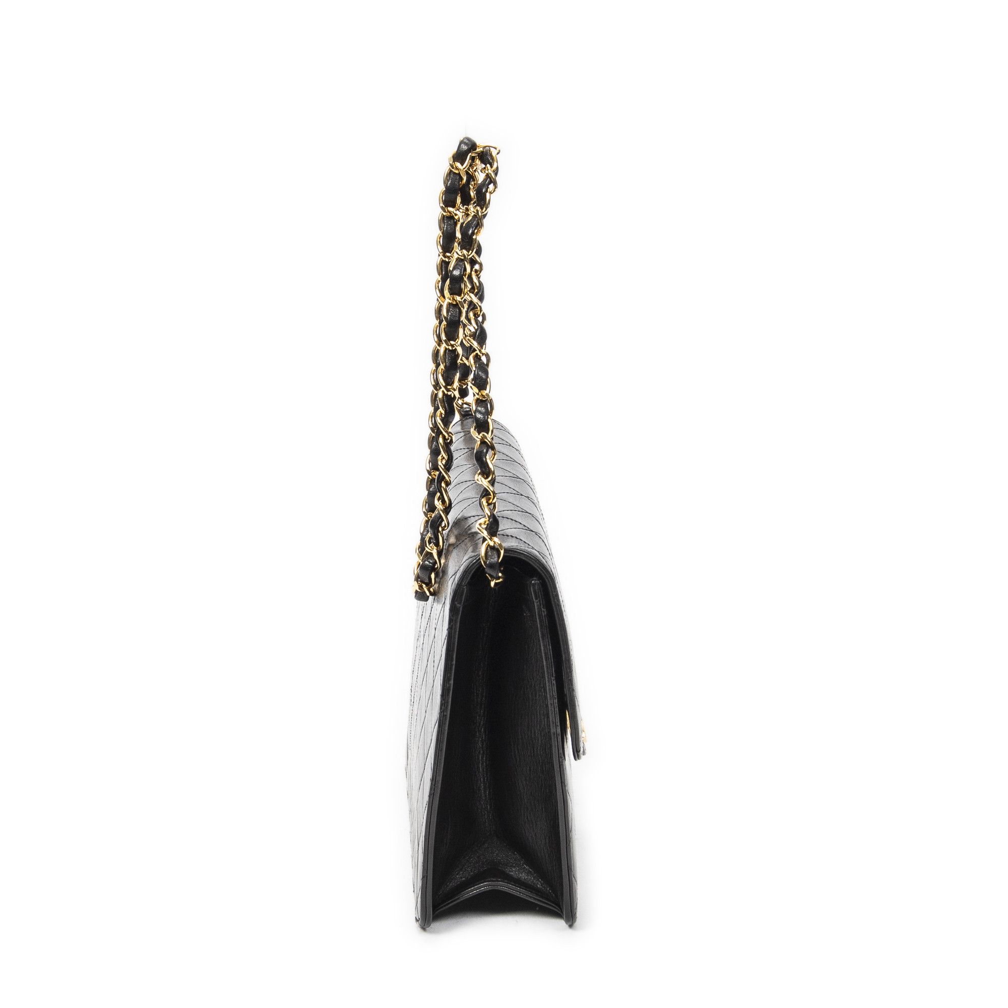 Chanel Vintage Push Lock Straight Flap Size ONE SIZE - 4 Thumbnail