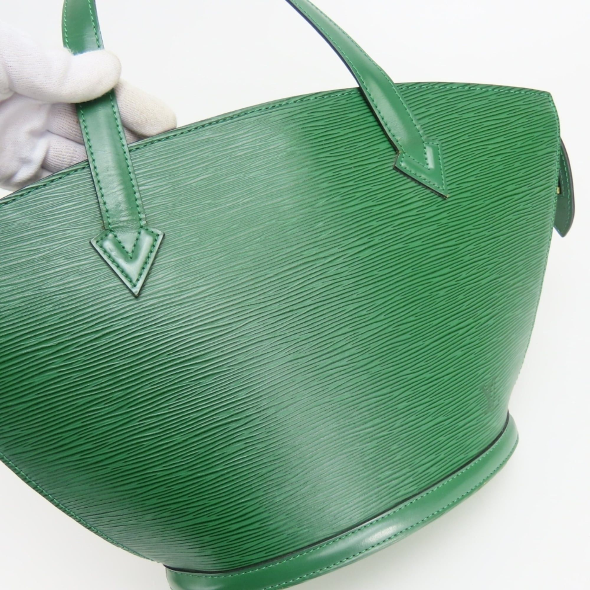 Louis Vuitton Louis Vuitton Saint Jacques PM Tote Bag M52274 in Epi Leather and Borneo Green, Women's LOUIS VUITTON Size ONE SIZE - 10 Thumbnail