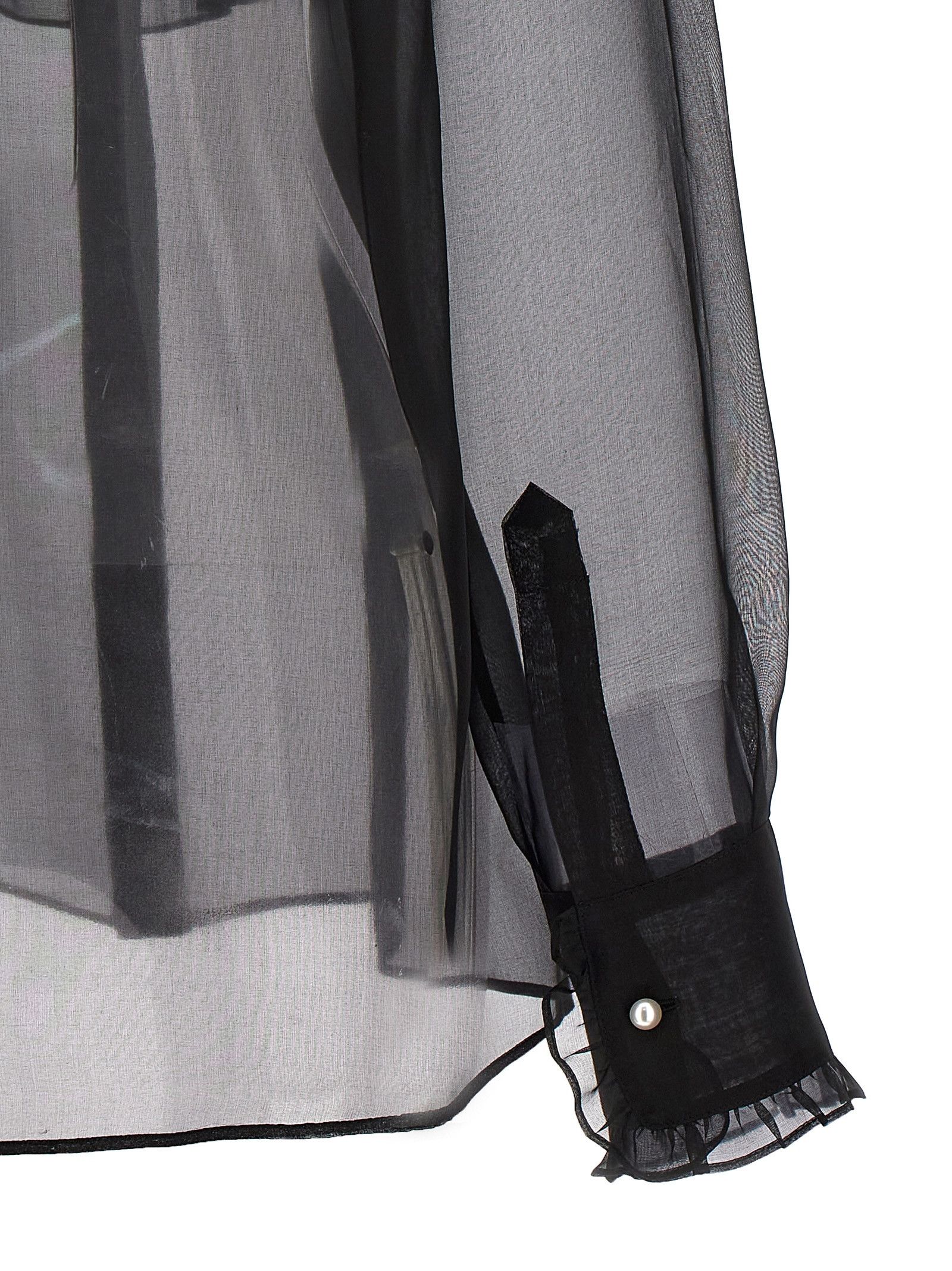 Dolce & Gabbana Plastron And Ruffle Shirt Size M / US 6-8 / IT 42-44 - 4 Thumbnail