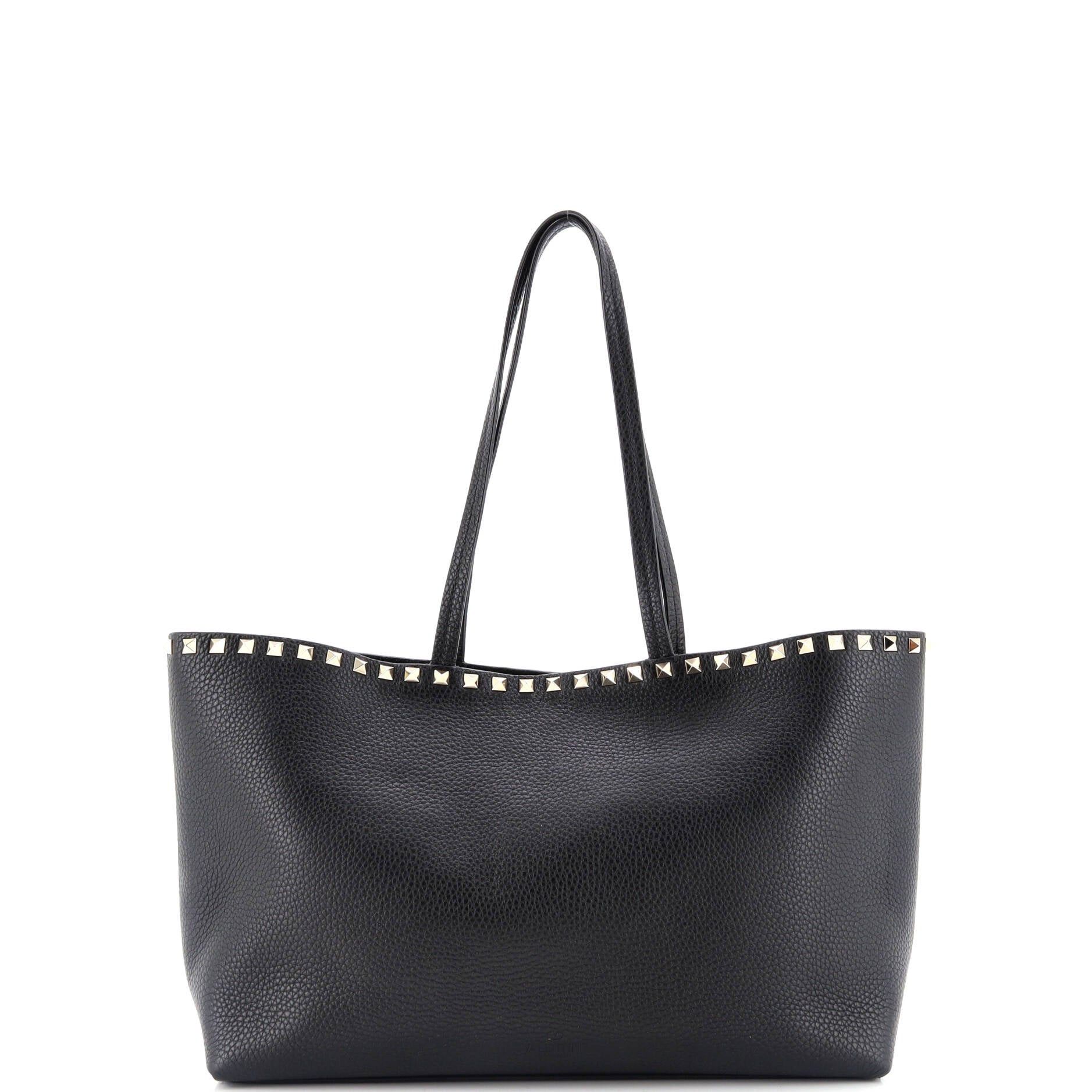 Valentino Rockstud Shopping Tote Medium Size ONE SIZE - 3 Thumbnail