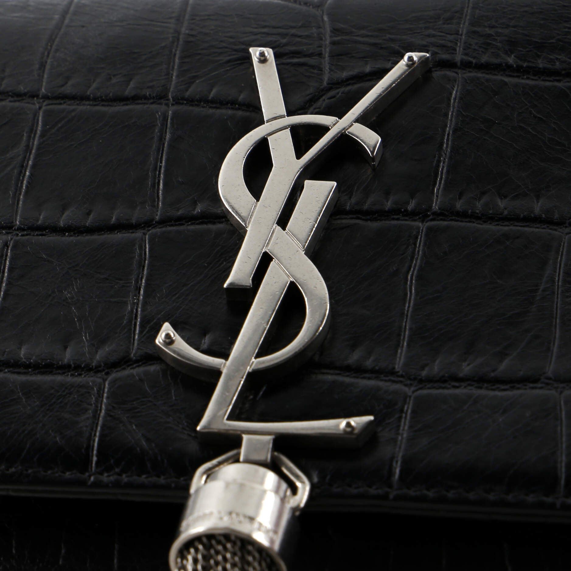 Yves Saint Laurent Crocodile Tassel Kate Small Size ONE SIZE - 7 Thumbnail
