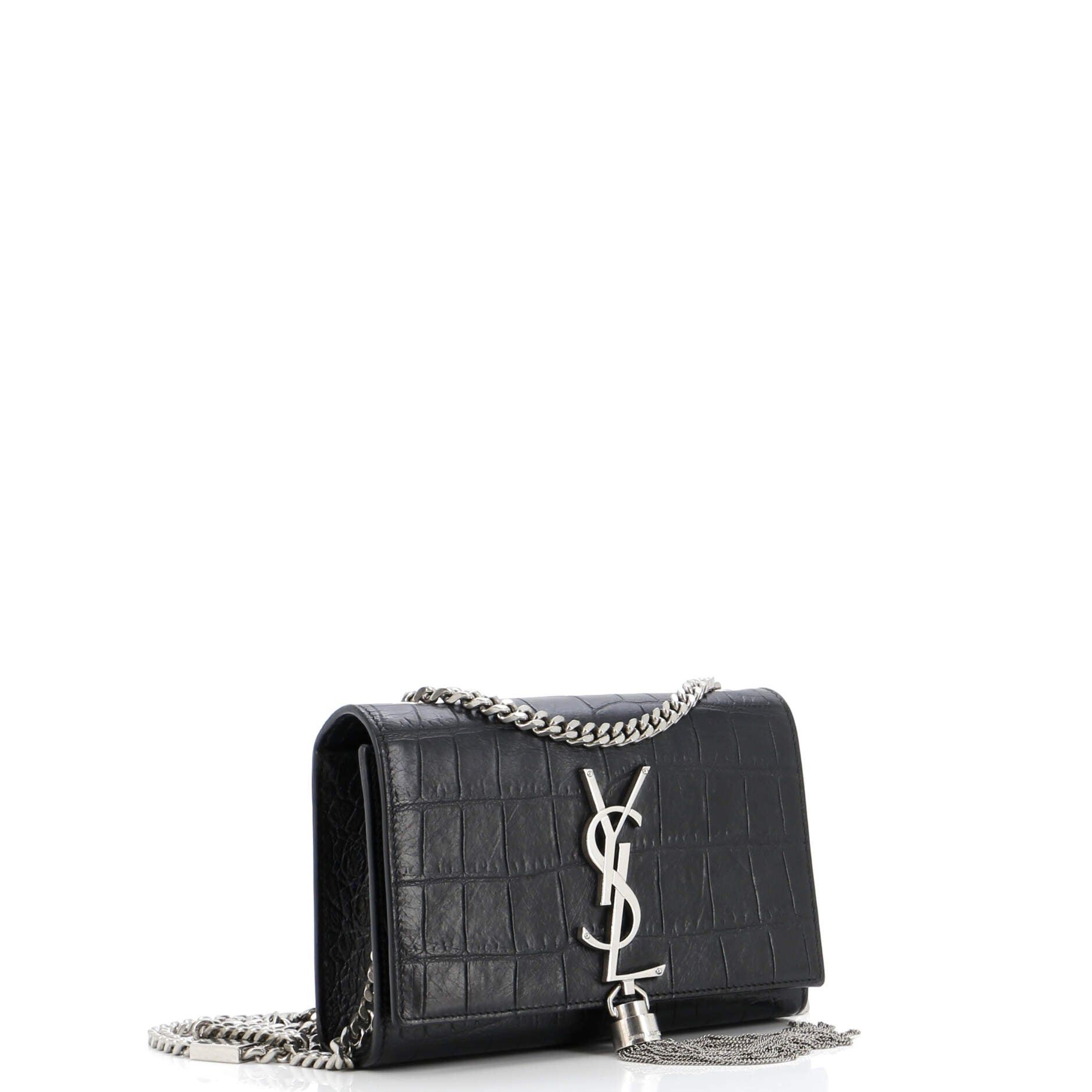 Yves Saint Laurent Crocodile Tassel Kate Small Size ONE SIZE - 2 Thumbnail