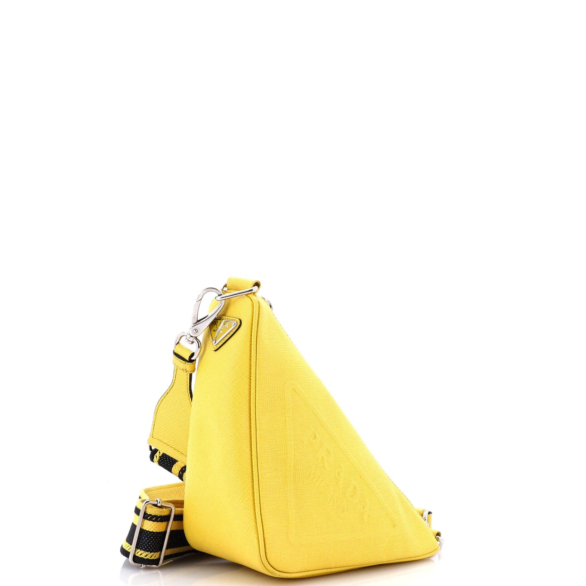 Prada Triangle Logo Zip Crossbody Small Size ONE SIZE - 2 Thumbnail