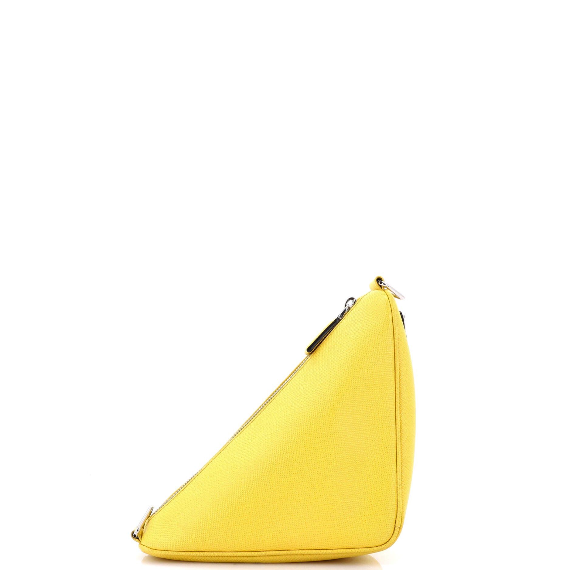Prada Triangle Logo Zip Crossbody Small Size ONE SIZE - 3 Thumbnail