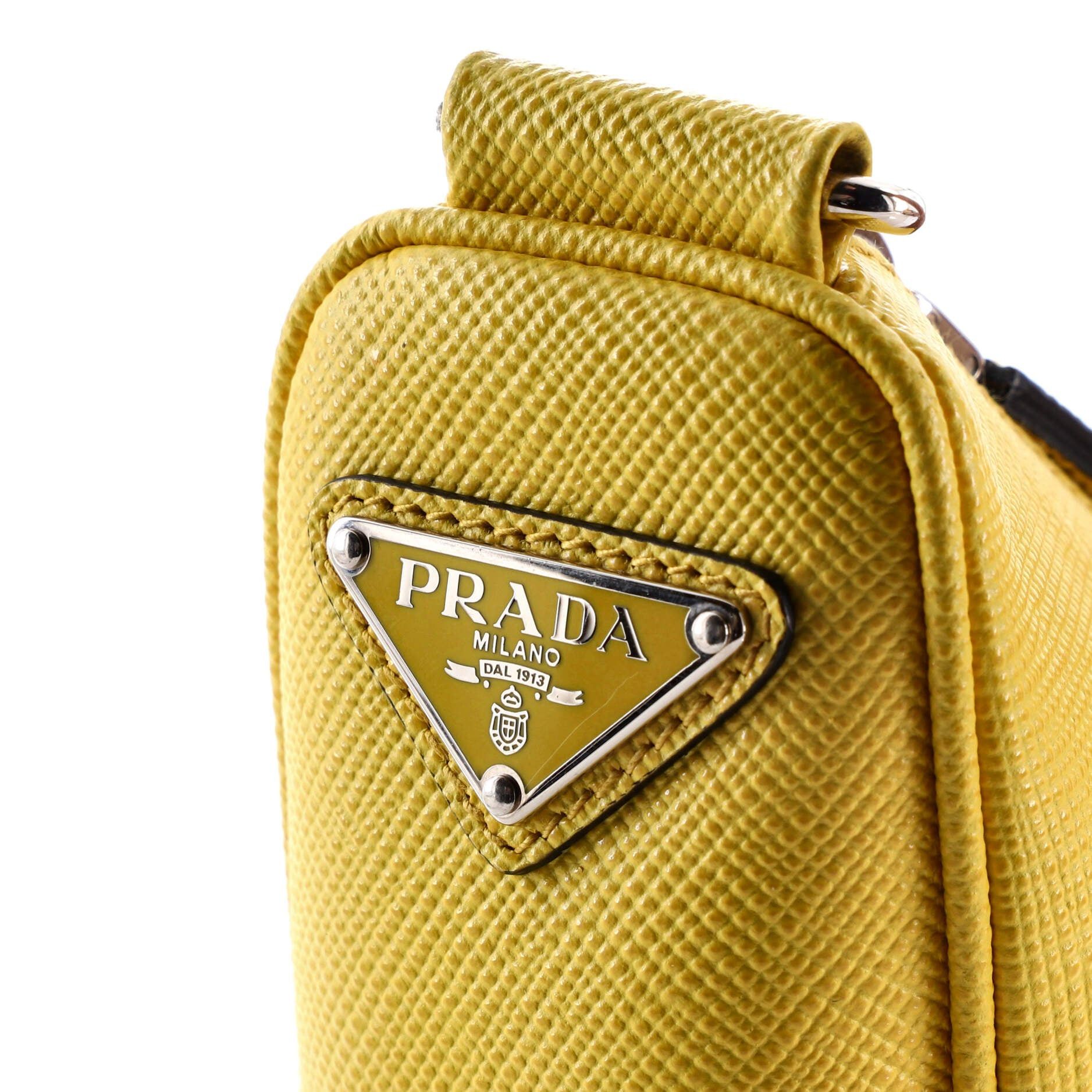 Prada Triangle Logo Zip Crossbody Small Size ONE SIZE - 6 Thumbnail