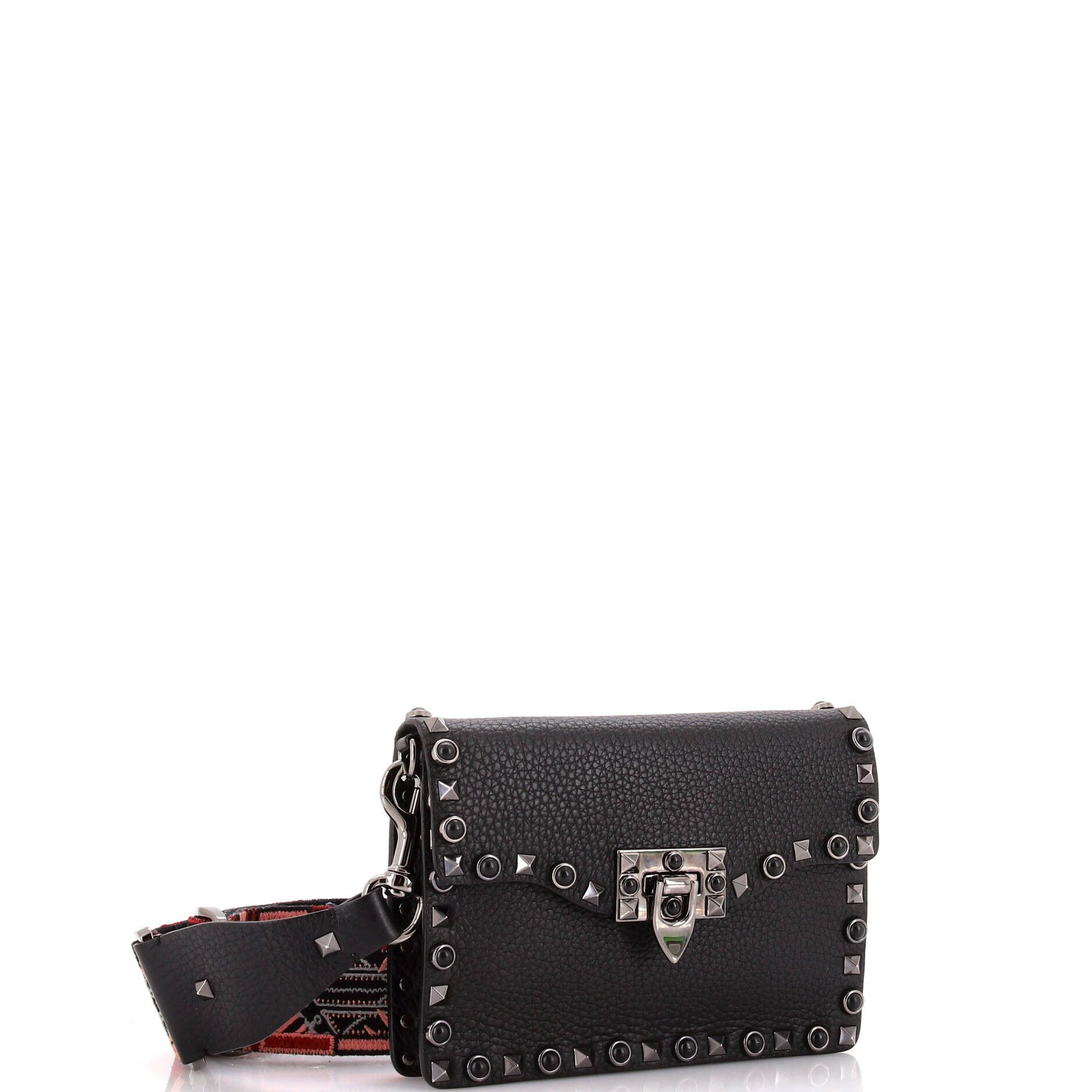 Valentino Rockstud Flip Lock Flap Small Size ONE SIZE - 2 Thumbnail