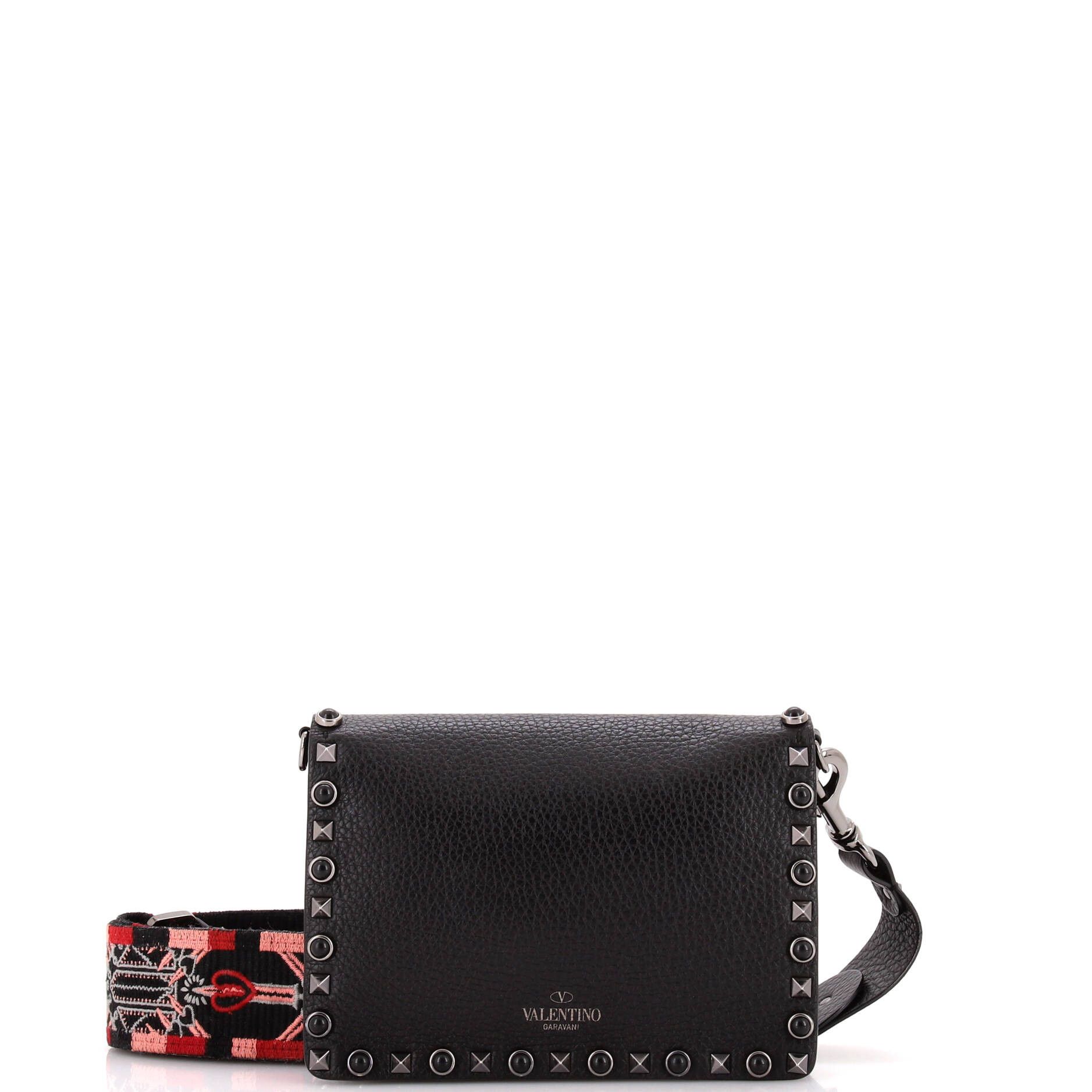 Valentino Rockstud Flip Lock Flap Small Size ONE SIZE - 4 Thumbnail