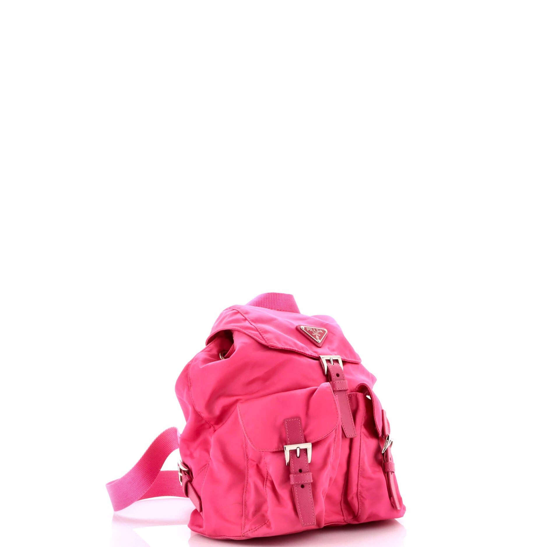 Prada Double Front Pocket Backpack Small Size ONE SIZE - 2 Thumbnail