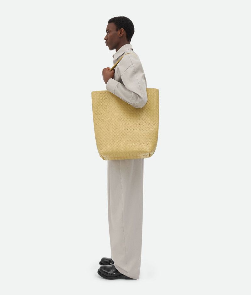 Bottega Veneta large intrecciato north-south tote bag tapioca Size ONE SIZE - 4 Thumbnail