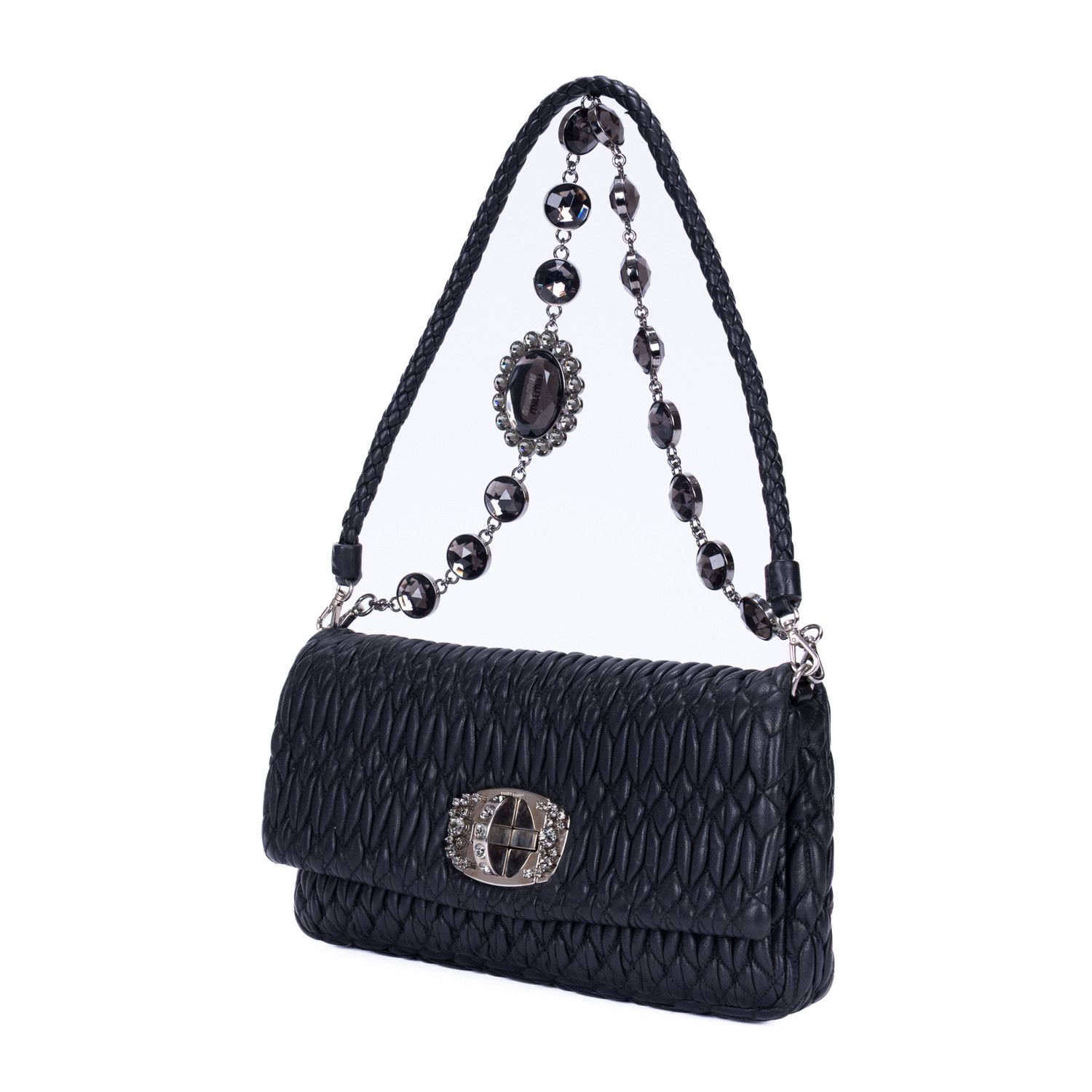 Miu Miu Crystal Cloqué Clutch Size ONE SIZE - 2 Thumbnail