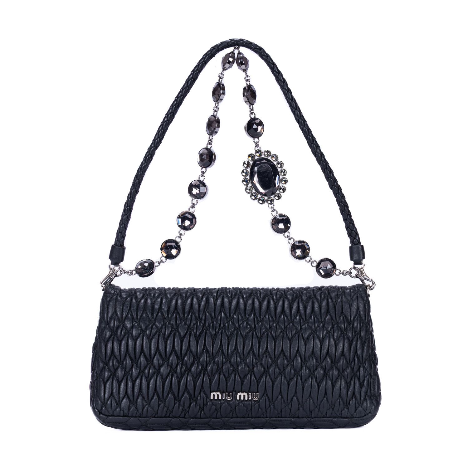 Miu Miu Crystal Cloqué Clutch Size ONE SIZE - 4 Thumbnail