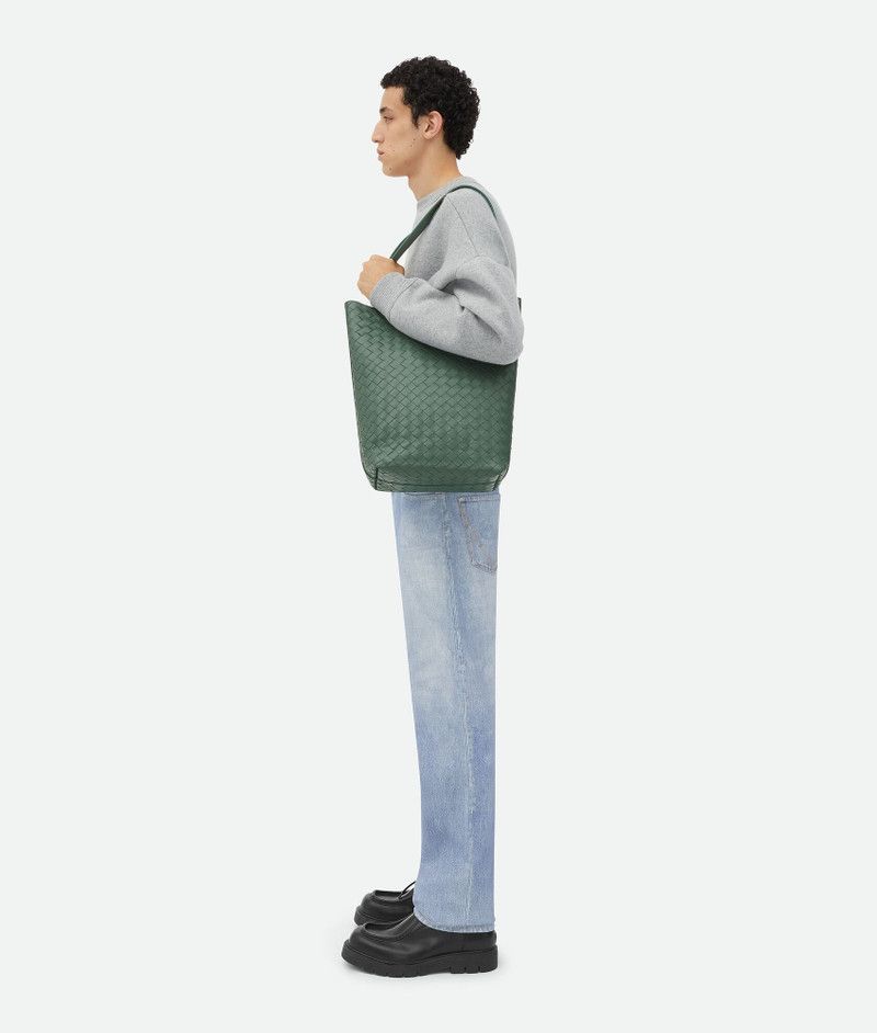 Bottega Veneta small intrecciato north-south tote bag aloe Size ONE SIZE - 4 Thumbnail