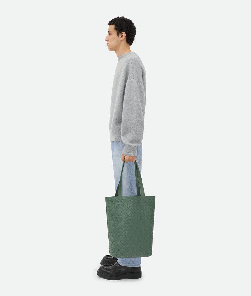 Bottega Veneta small intrecciato north-south tote bag aloe Size ONE SIZE - 5 Thumbnail