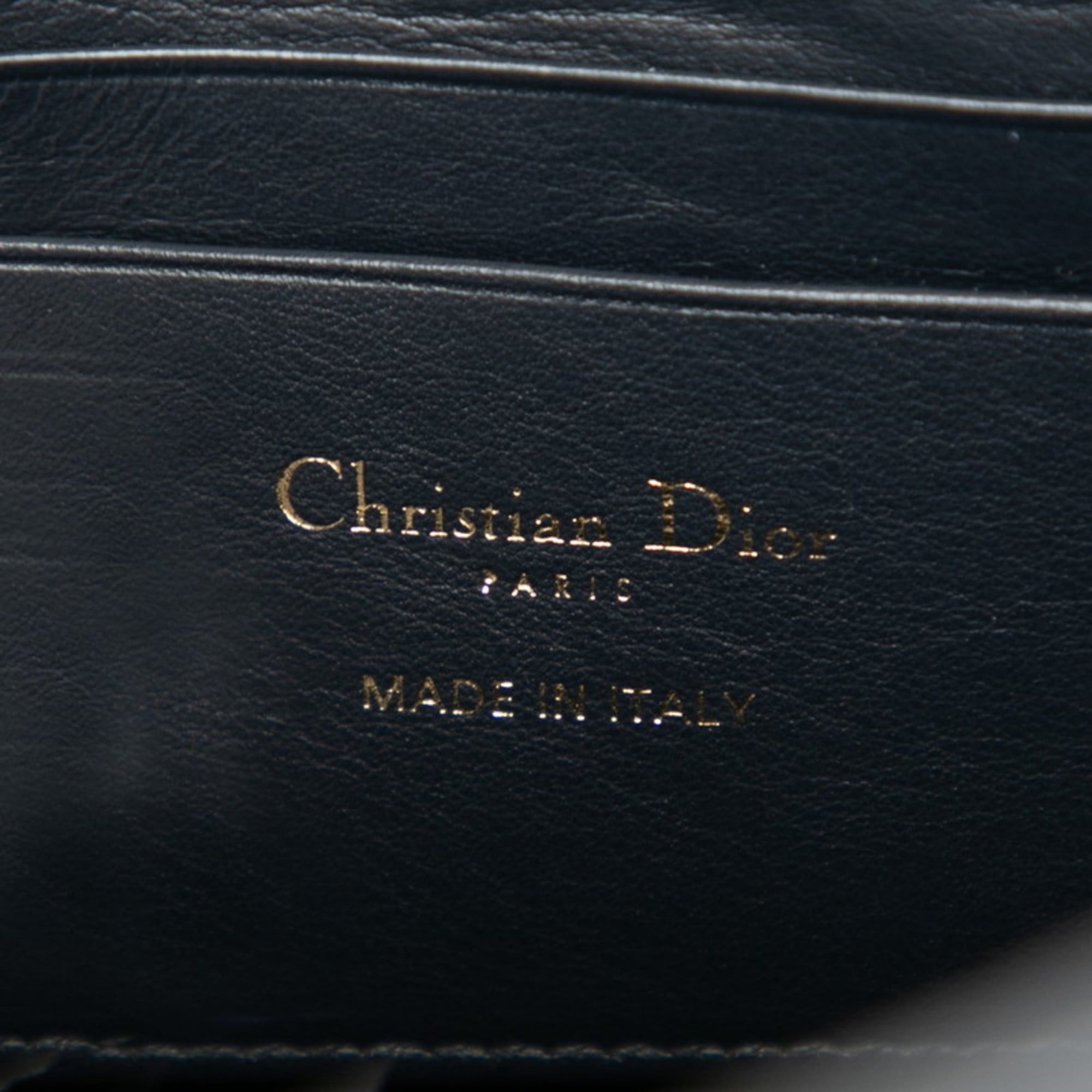 Dior Christian Dior Dior Oblique 30 Montaigne Clutch Bag Navy Canvas Leather Women's Size ONE SIZE - 5 Thumbnail