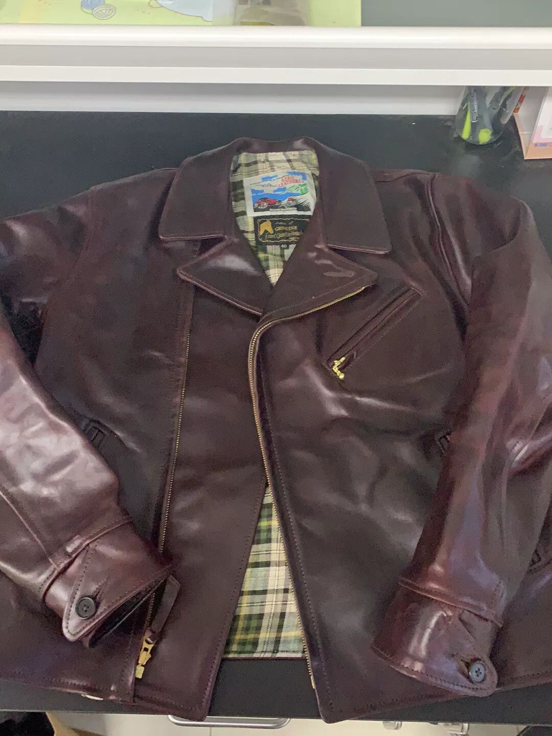 Aero Leathers Aero Leathers Motorcycle Jacket in Burgundy Size US S / EU 44-46 / 1 - 2 Thumbnail