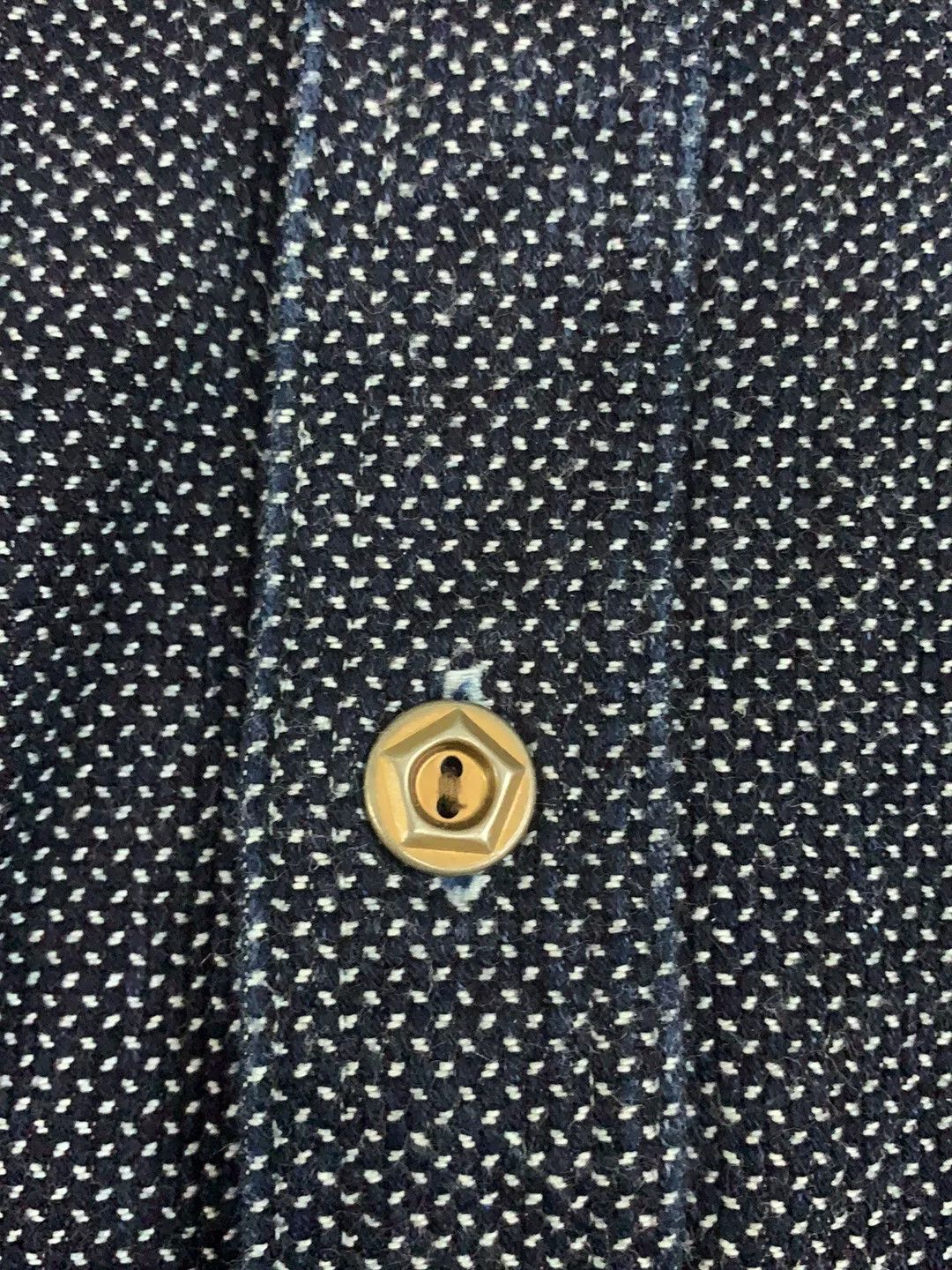 Jelado Jelado Blue Dyed Sashiko Shirt Jacket Size US L / EU 52-54 / 3 - 3 Thumbnail