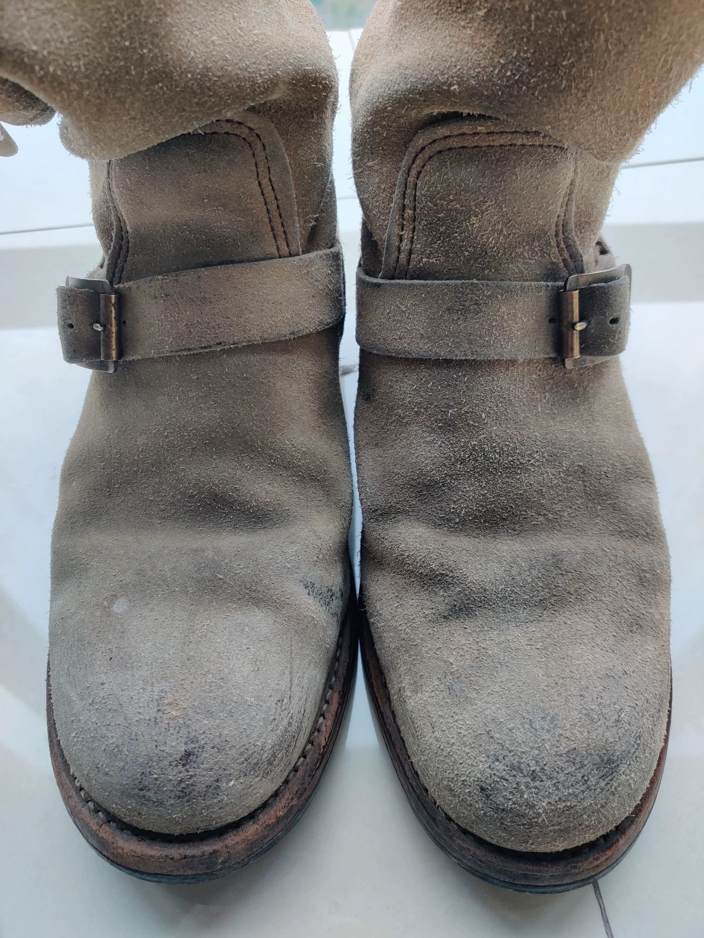 Red Wing Redwing PT91 Engineer Boots with Brass Buckle Size US 8 / EU 41 - 3 Thumbnail