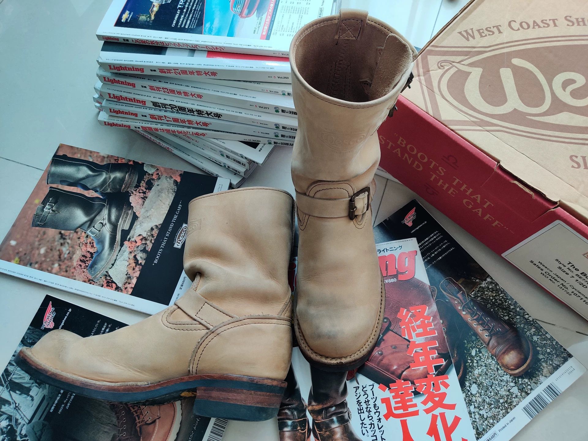 WESCO Wesco Boss Engineer Boots in Natural Color Size US 7.5 / EU 40-41 - 3 Thumbnail