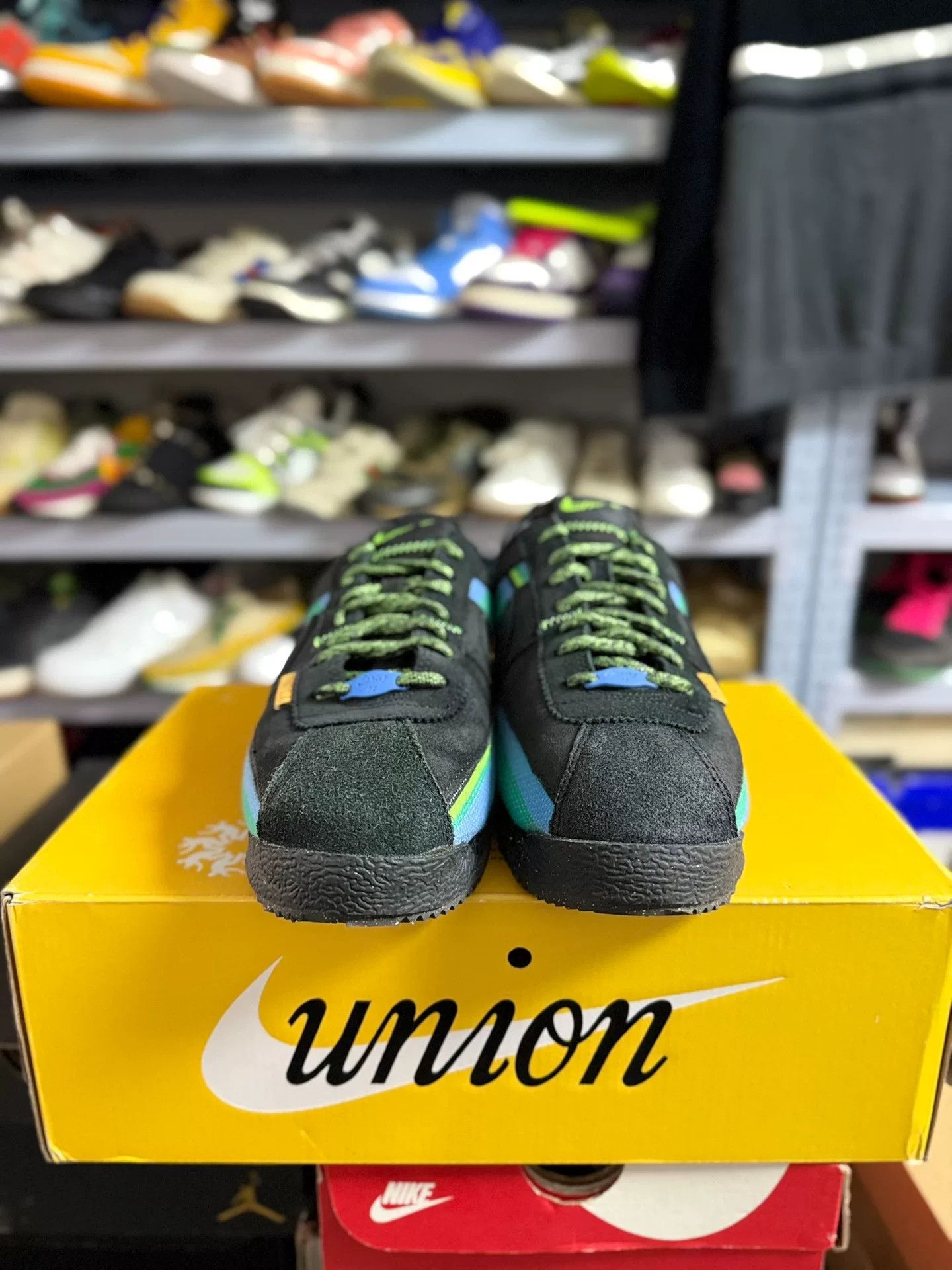 Union LA Union LA x Nike Cortez Off Noir Sneakers Size US 10 / EU 43 - 3 Thumbnail